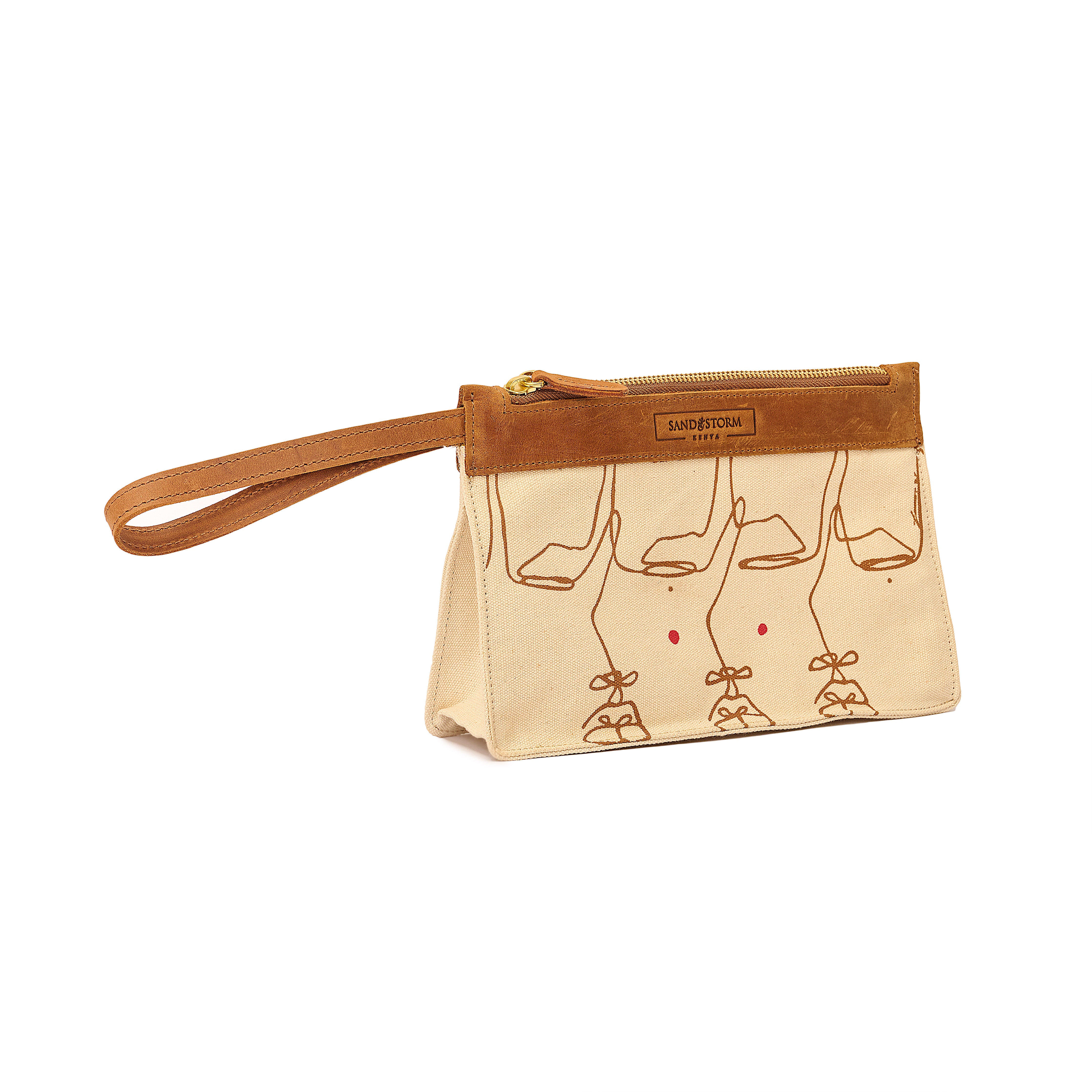 Canvas Agnes Pouch Intertwine Print x EndoSquared