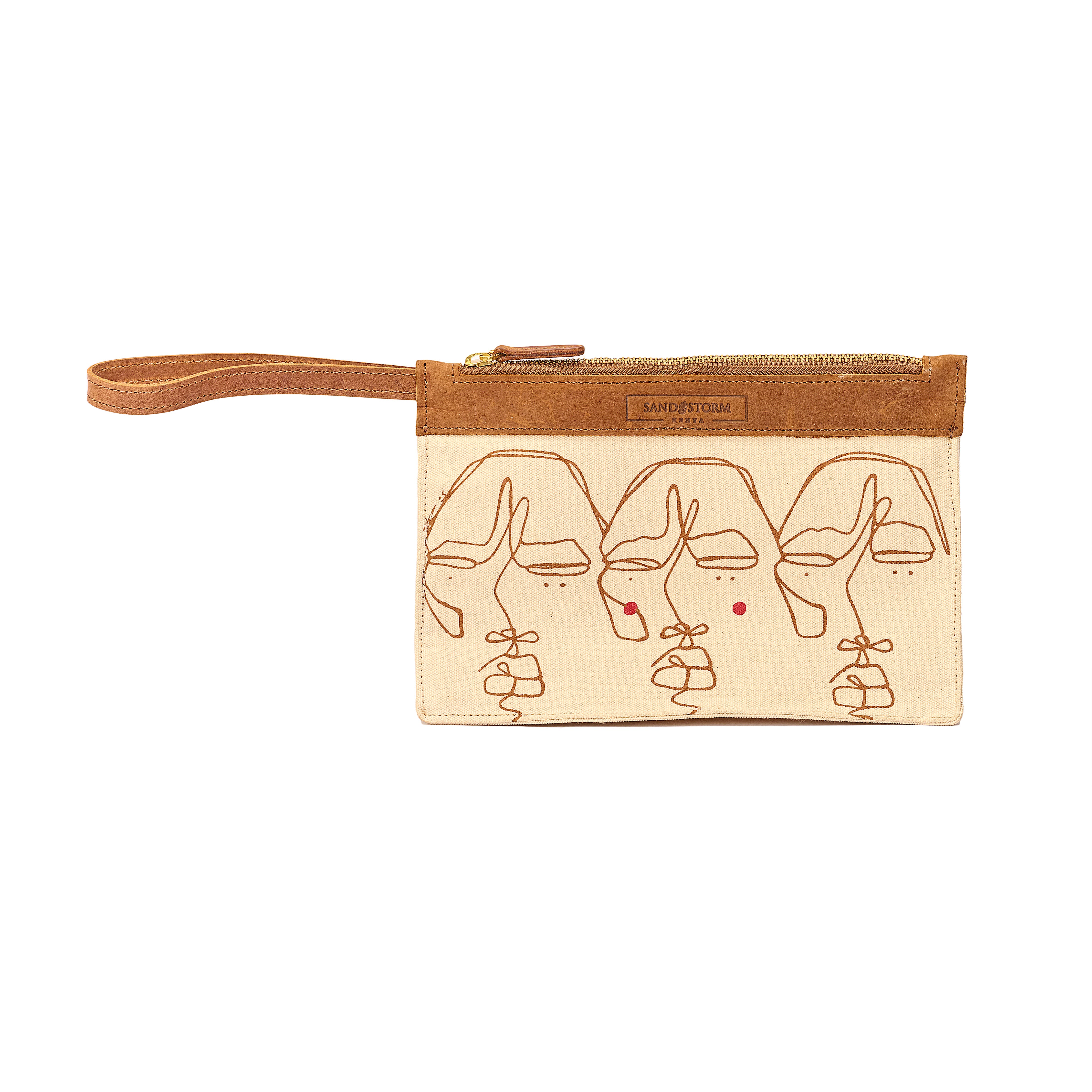 Canvas Agnes Pouch Sita Print x EndoSquared