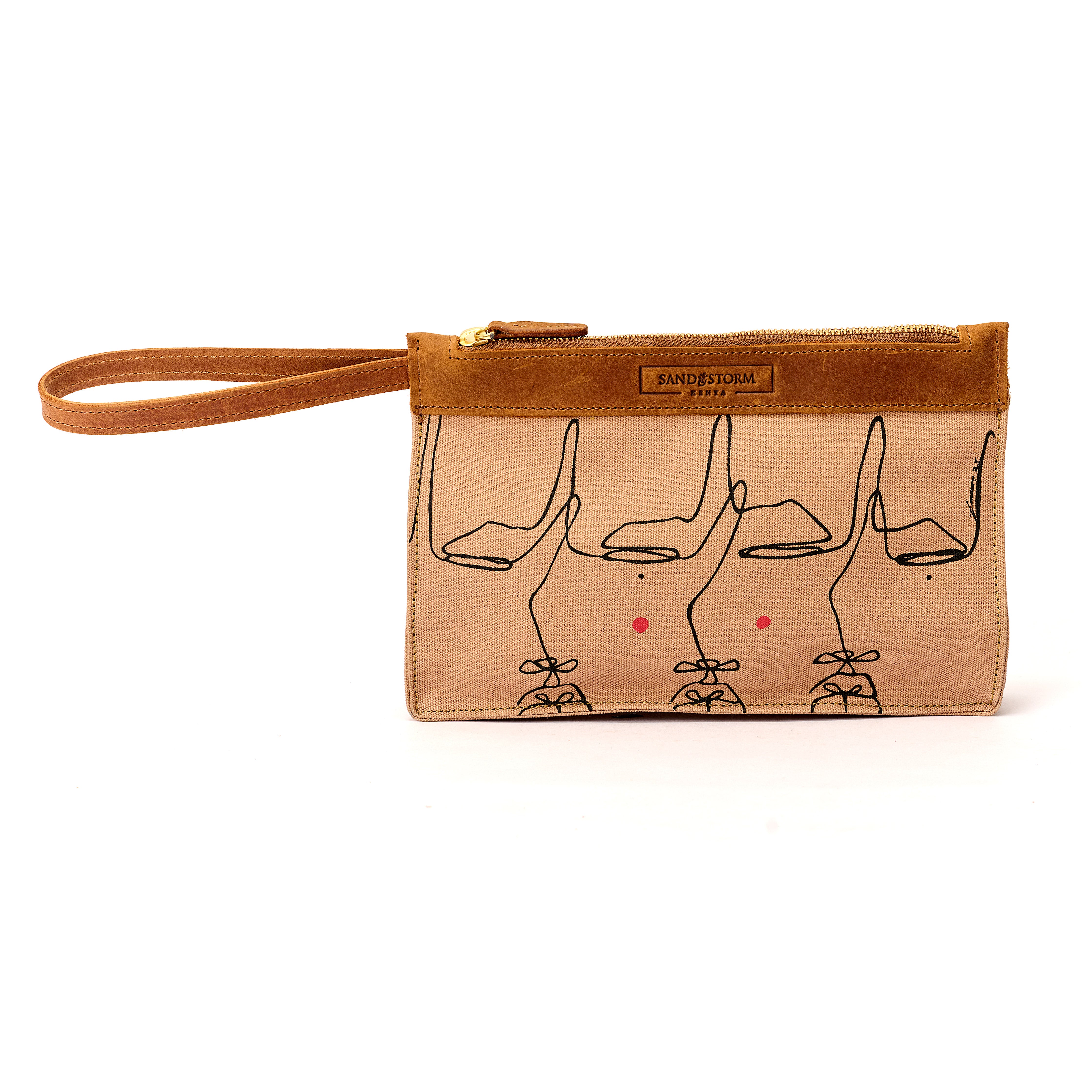 Canvas Agnes Pouch Intertwine Print x EndoSquared