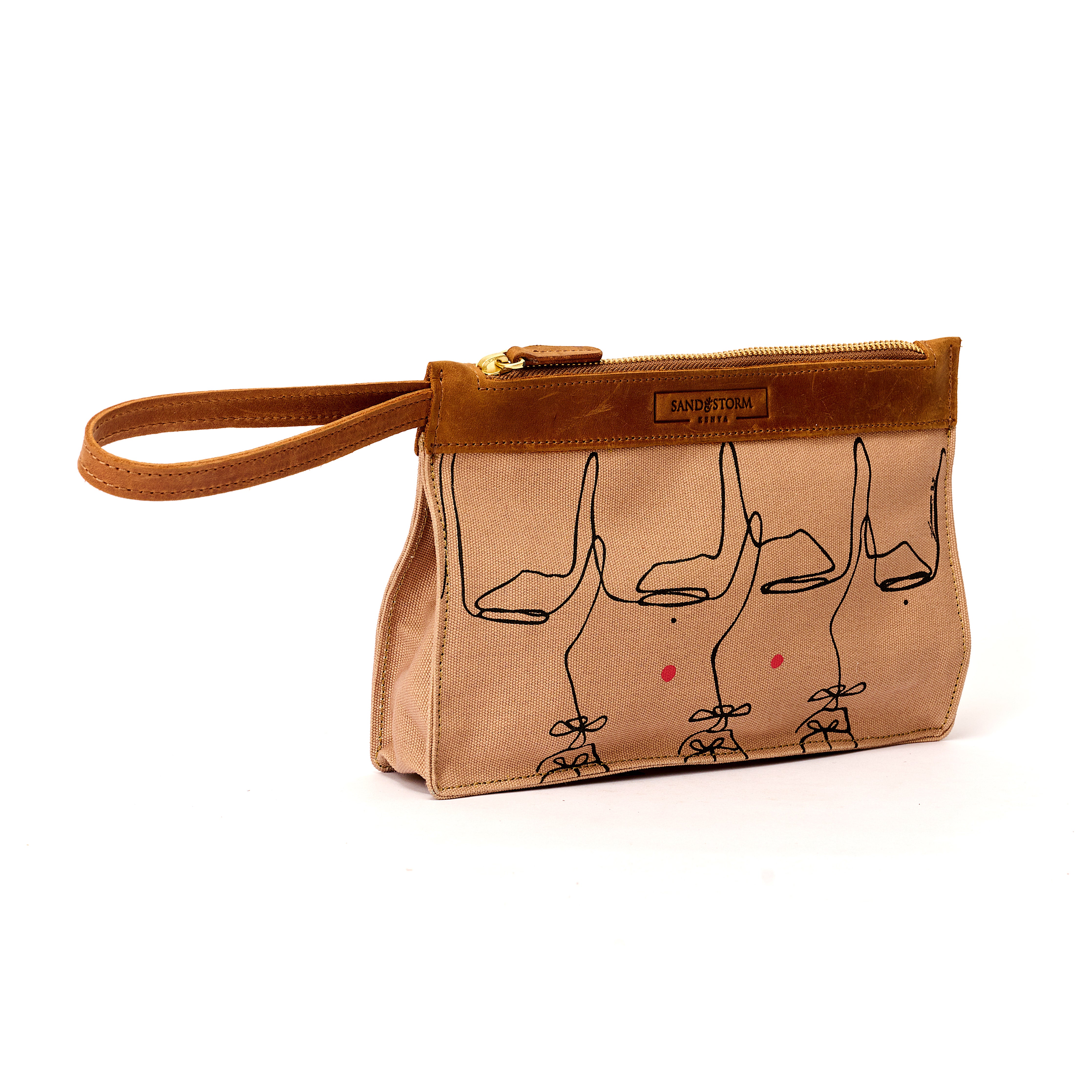 Canvas Agnes Pouch Intertwine Print x EndoSquared