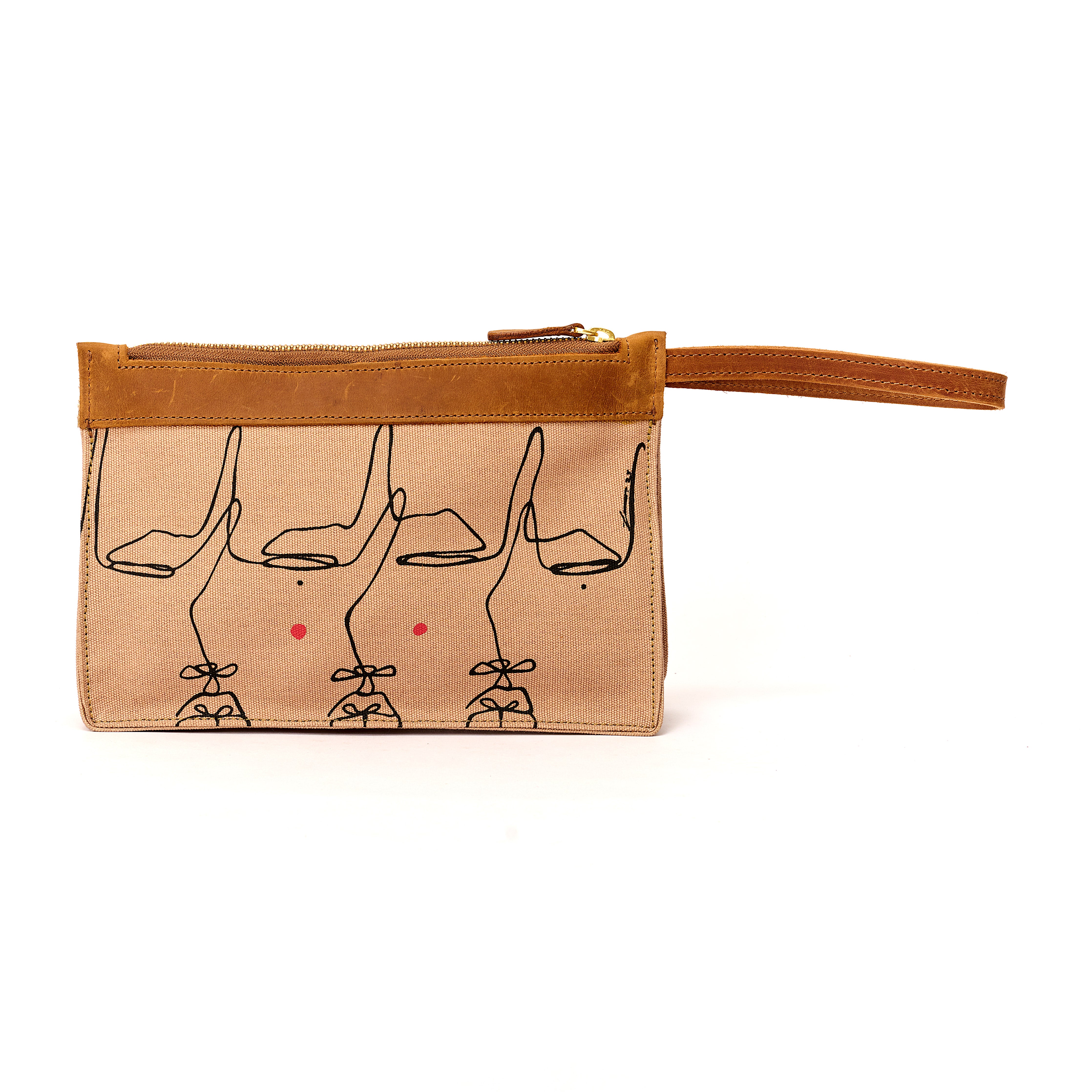 Canvas Agnes Pouch Intertwine Print x EndoSquared