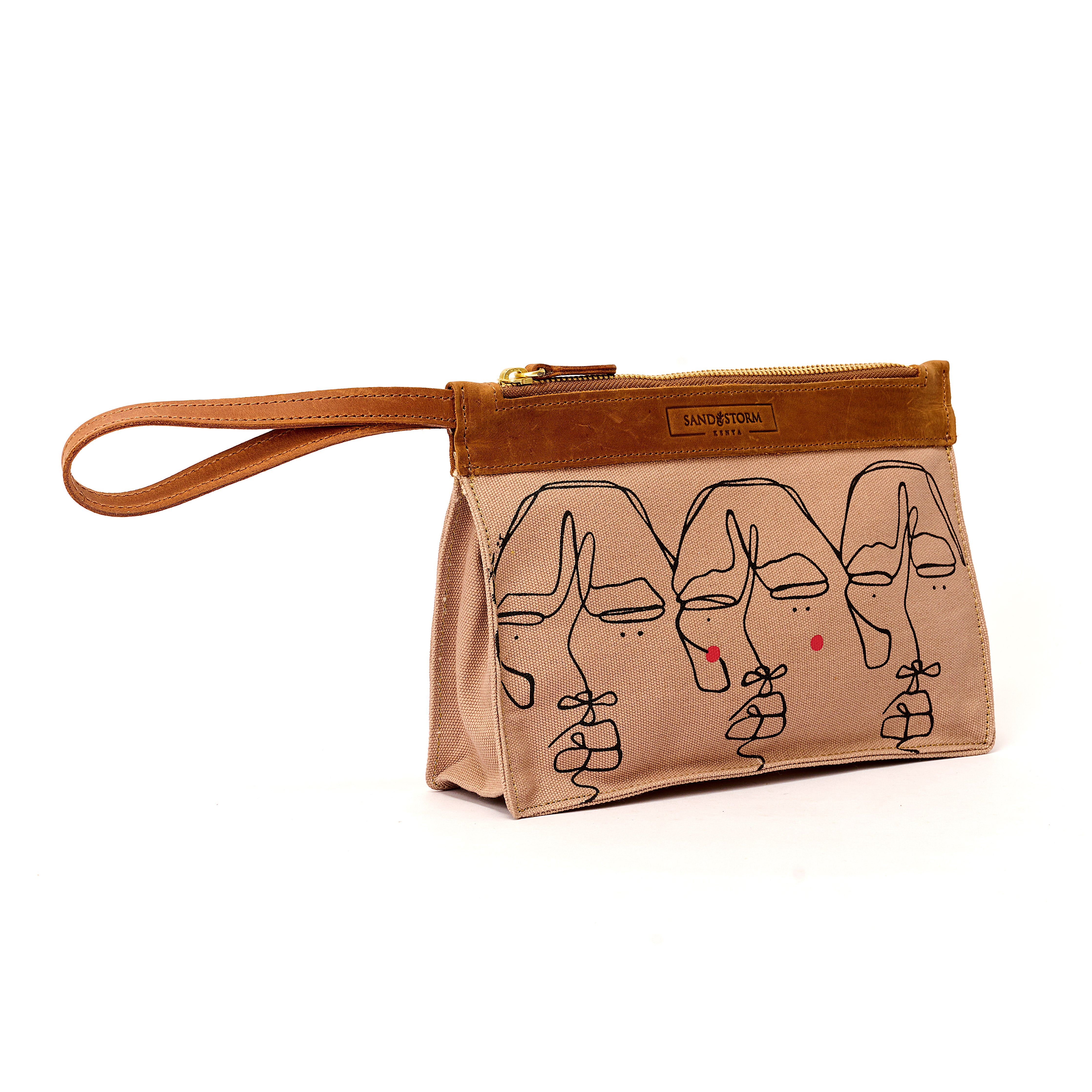Canvas Agnes Pouch Sita Print x EndoSquared