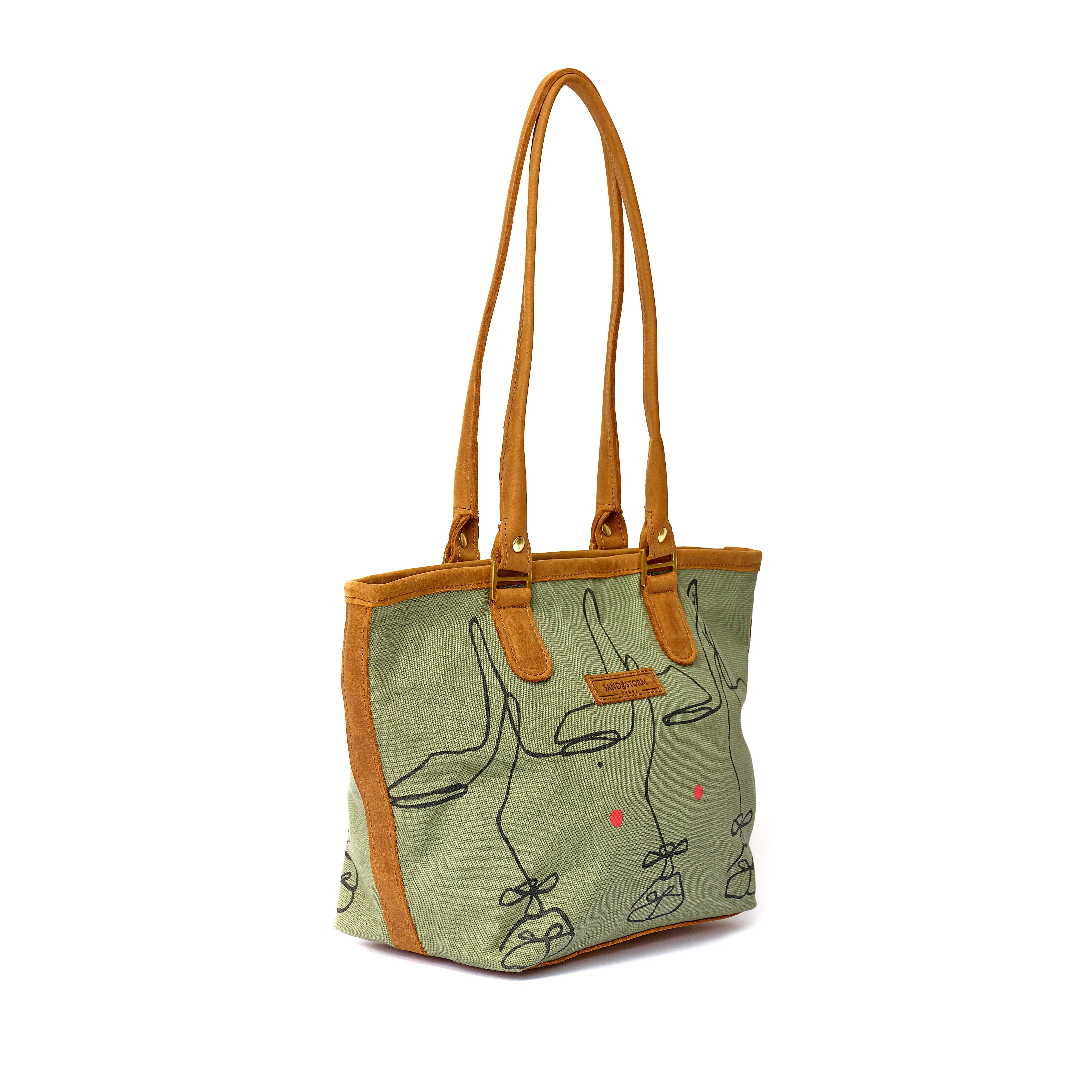 Canvas Lara bag Intertwine Print x Sandstorm Kenya
