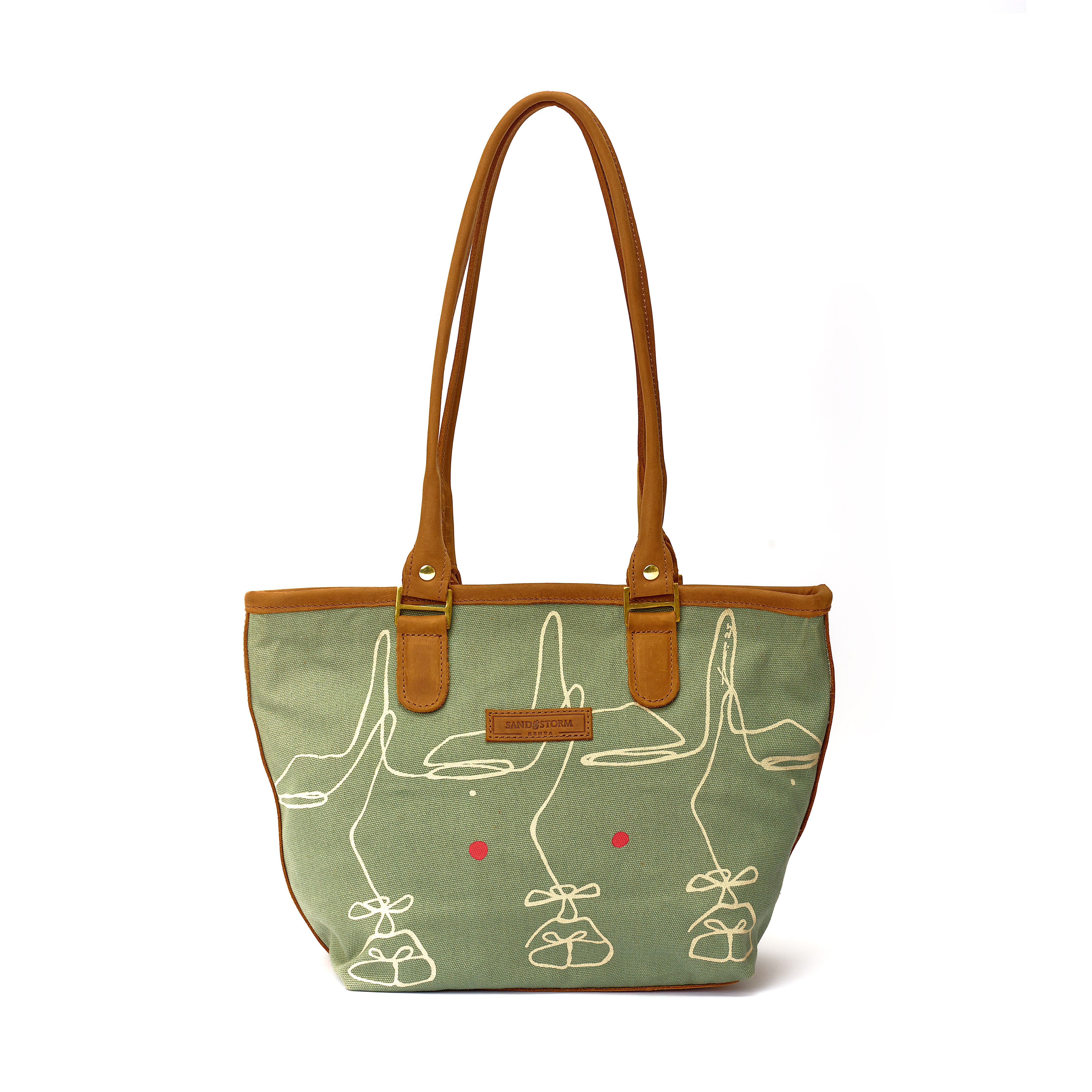 Canvas Lara bag Intertwine Print x Sandstorm Kenya