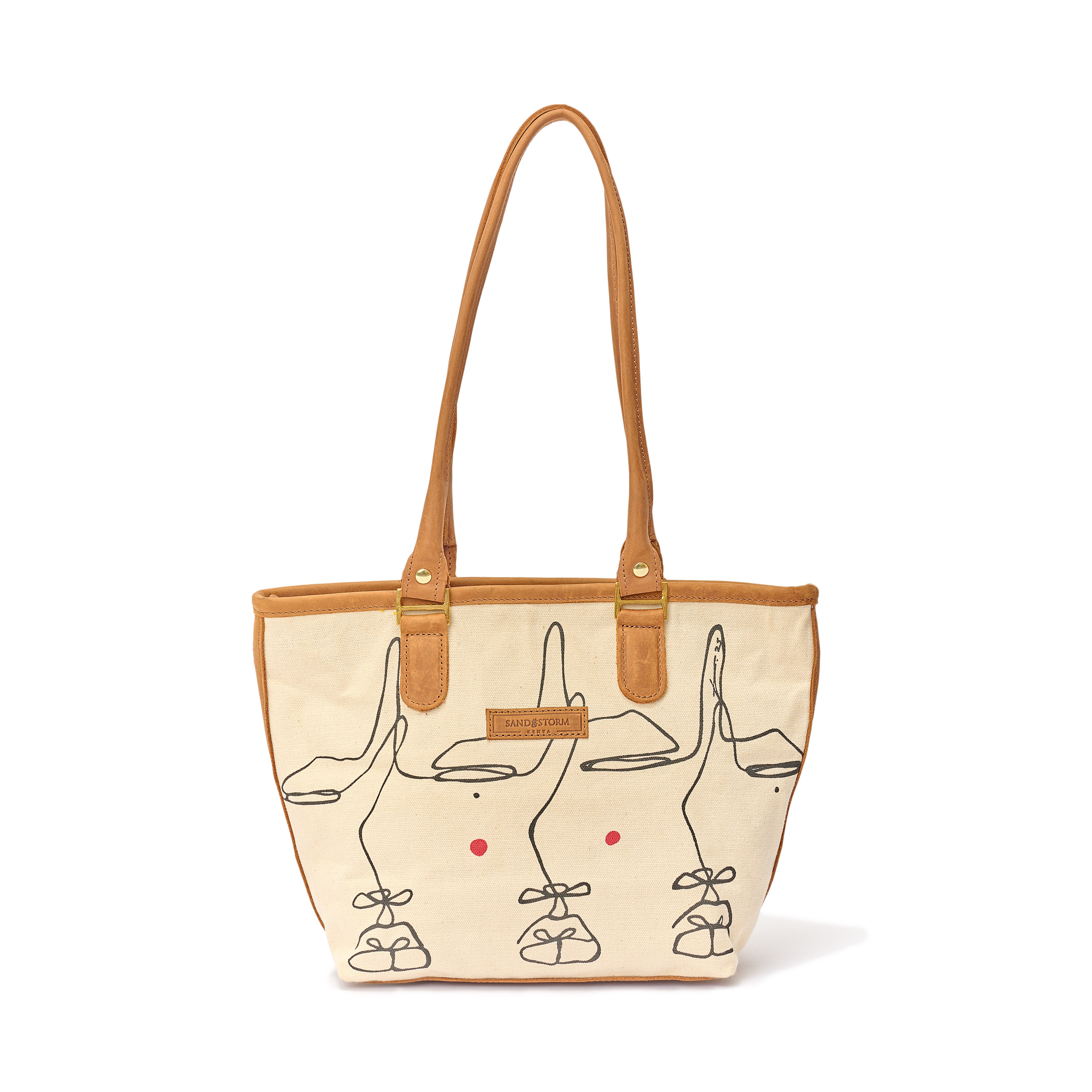 Canvas Lara bag Intertwine Print x Sandstorm Kenya