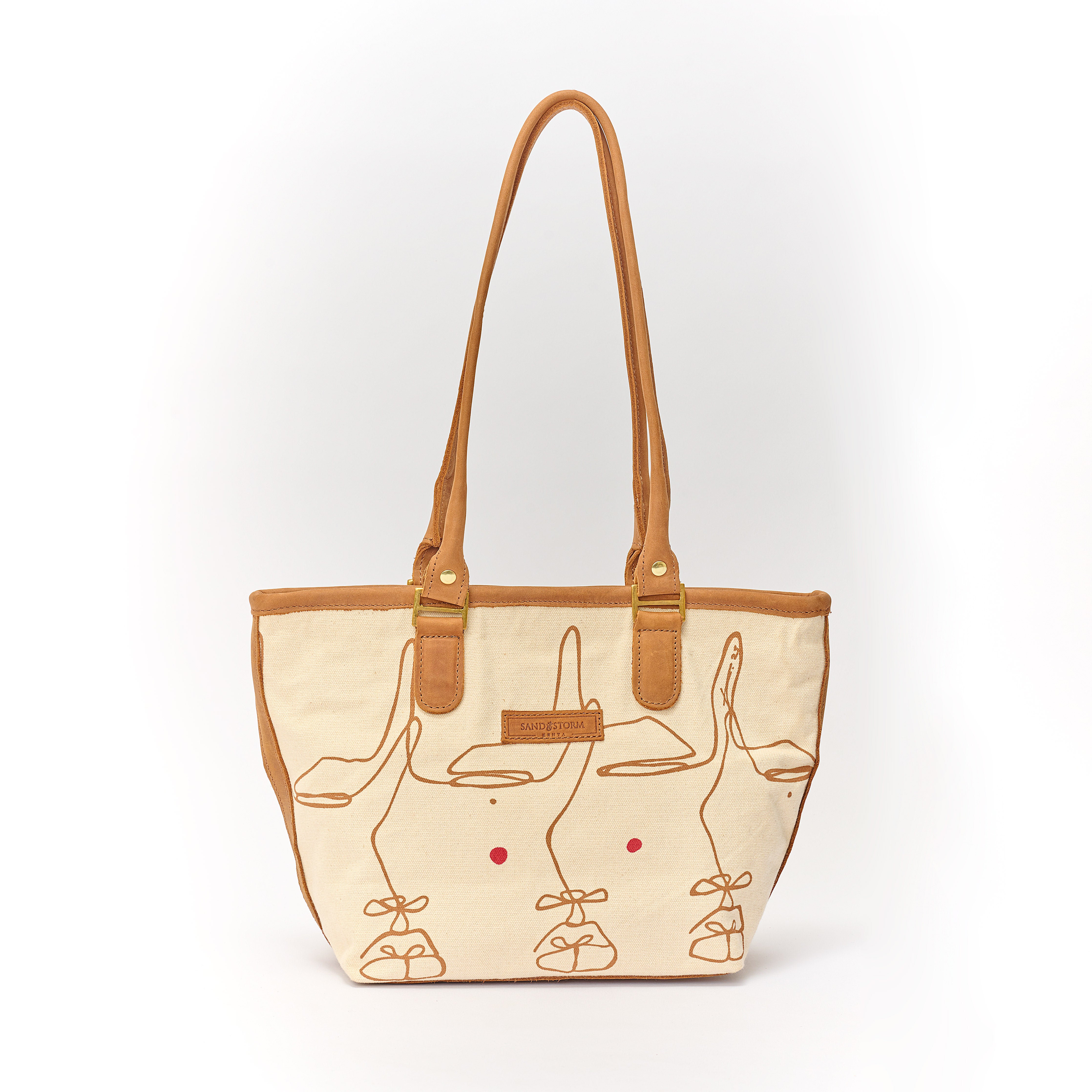 Canvas Lara bag Intertwine Print x Sandstorm Kenya