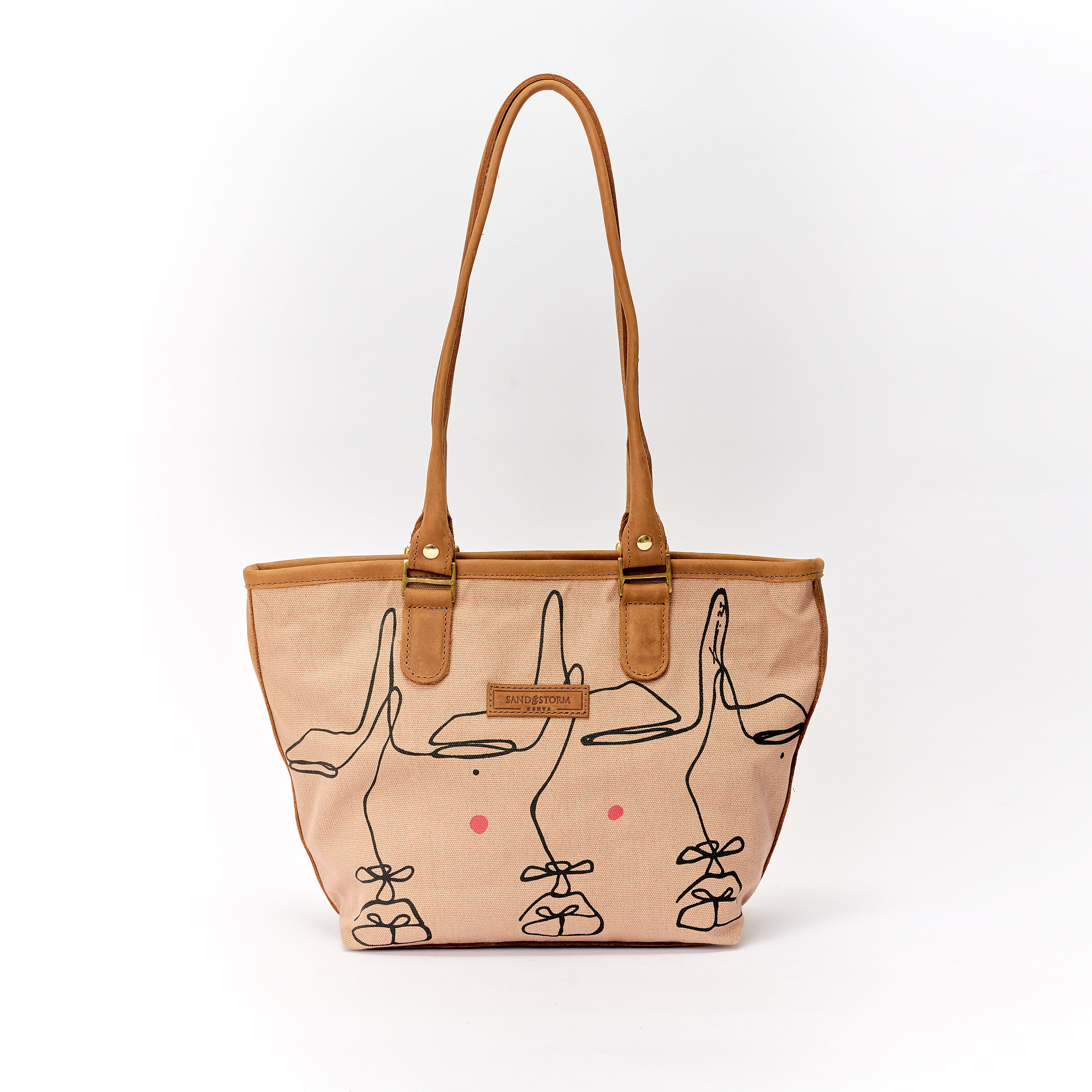 Canvas Lara bag Intertwine Print x Sandstorm Kenya