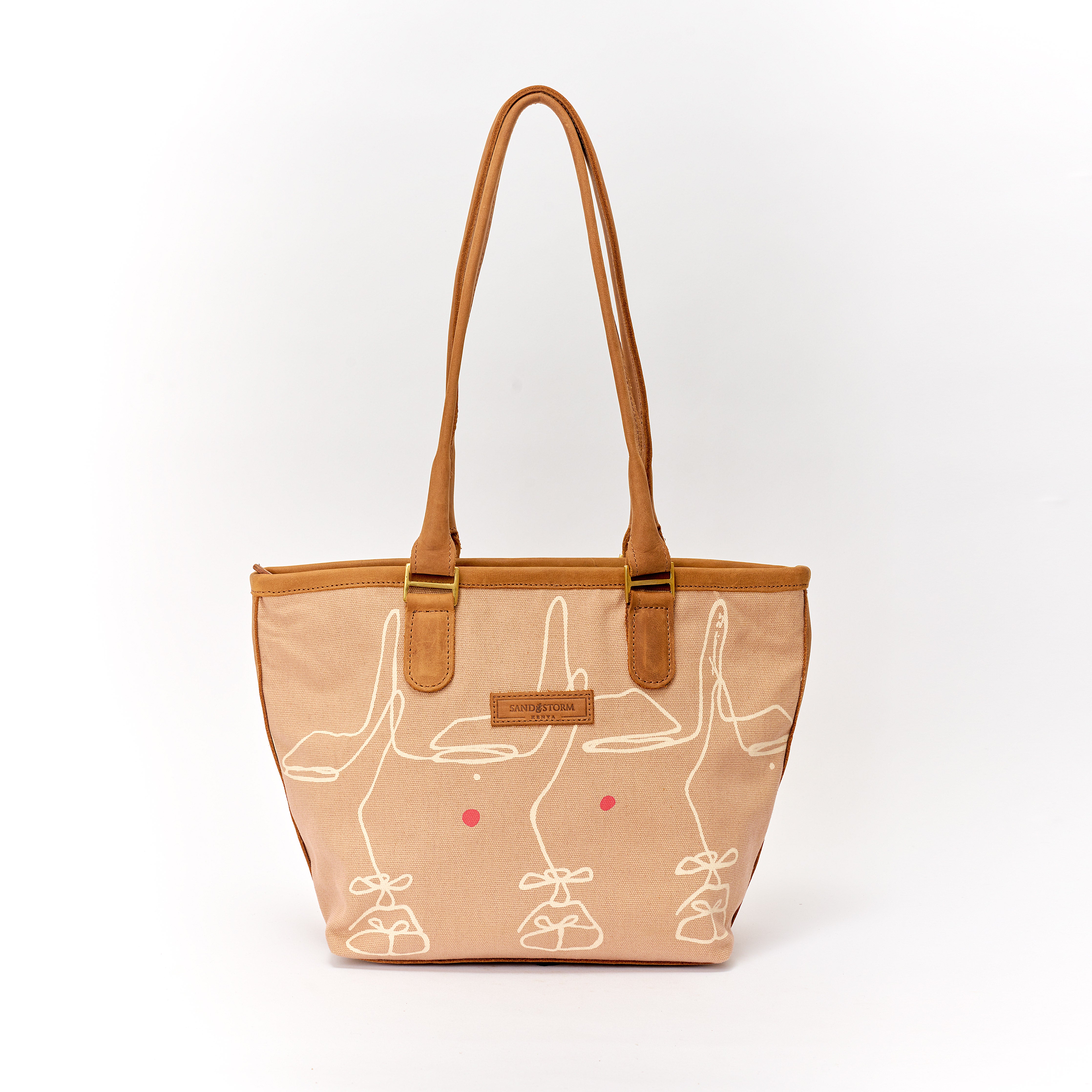 Canvas Lara bag Intertwine Print x Sandstorm Kenya