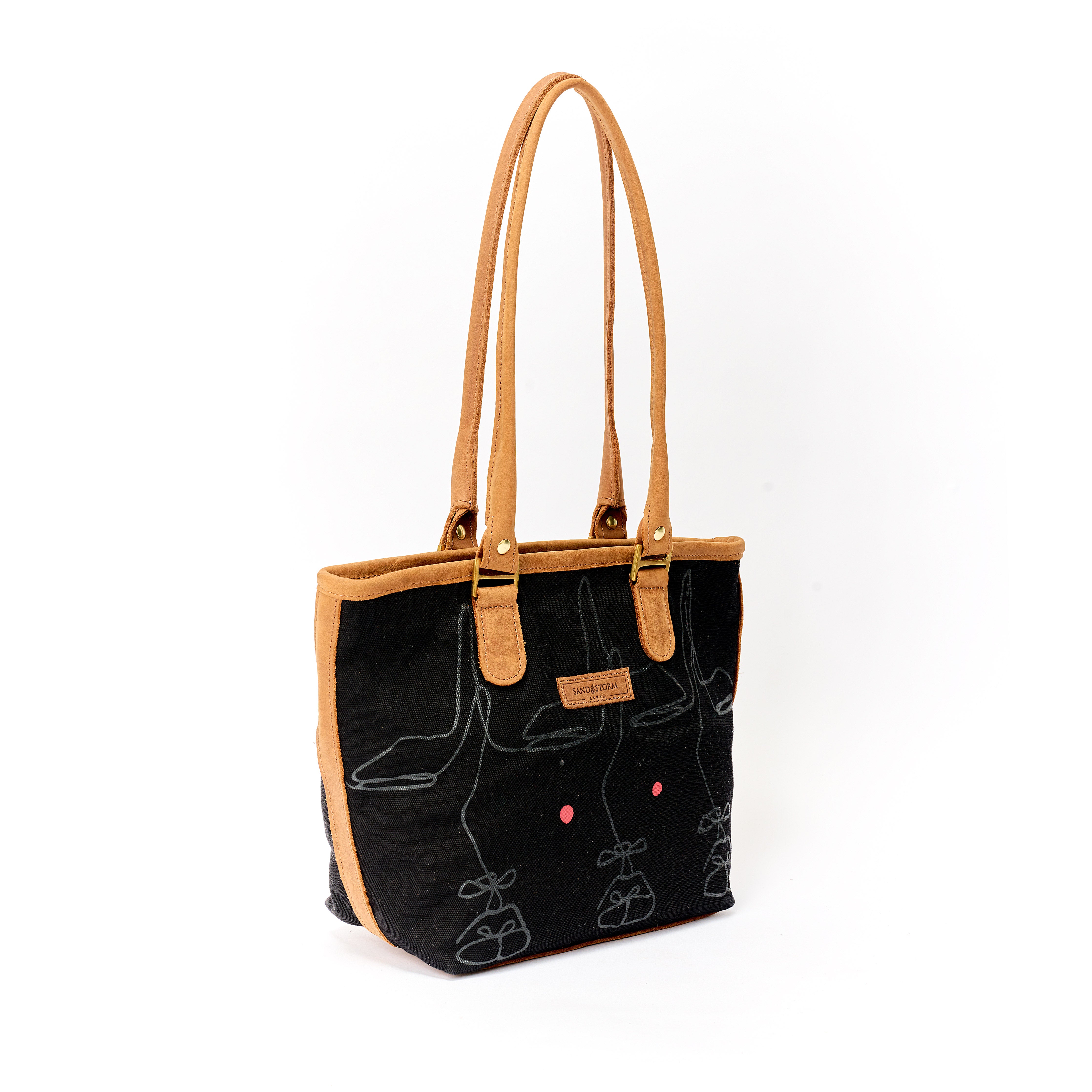 Canvas Lara bag Intertwine Print x Sandstorm Kenya