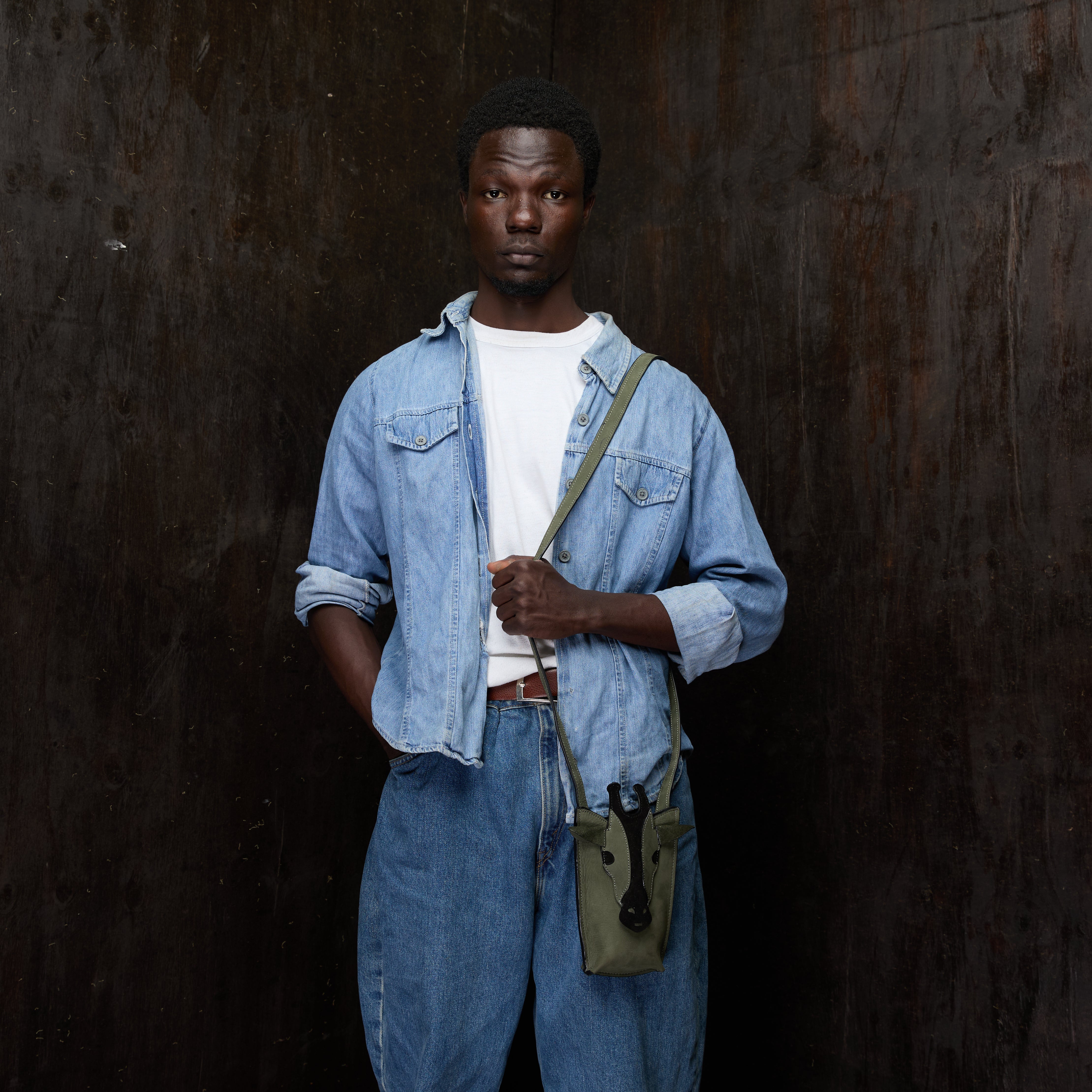 Suede Phone Purse Girraffe