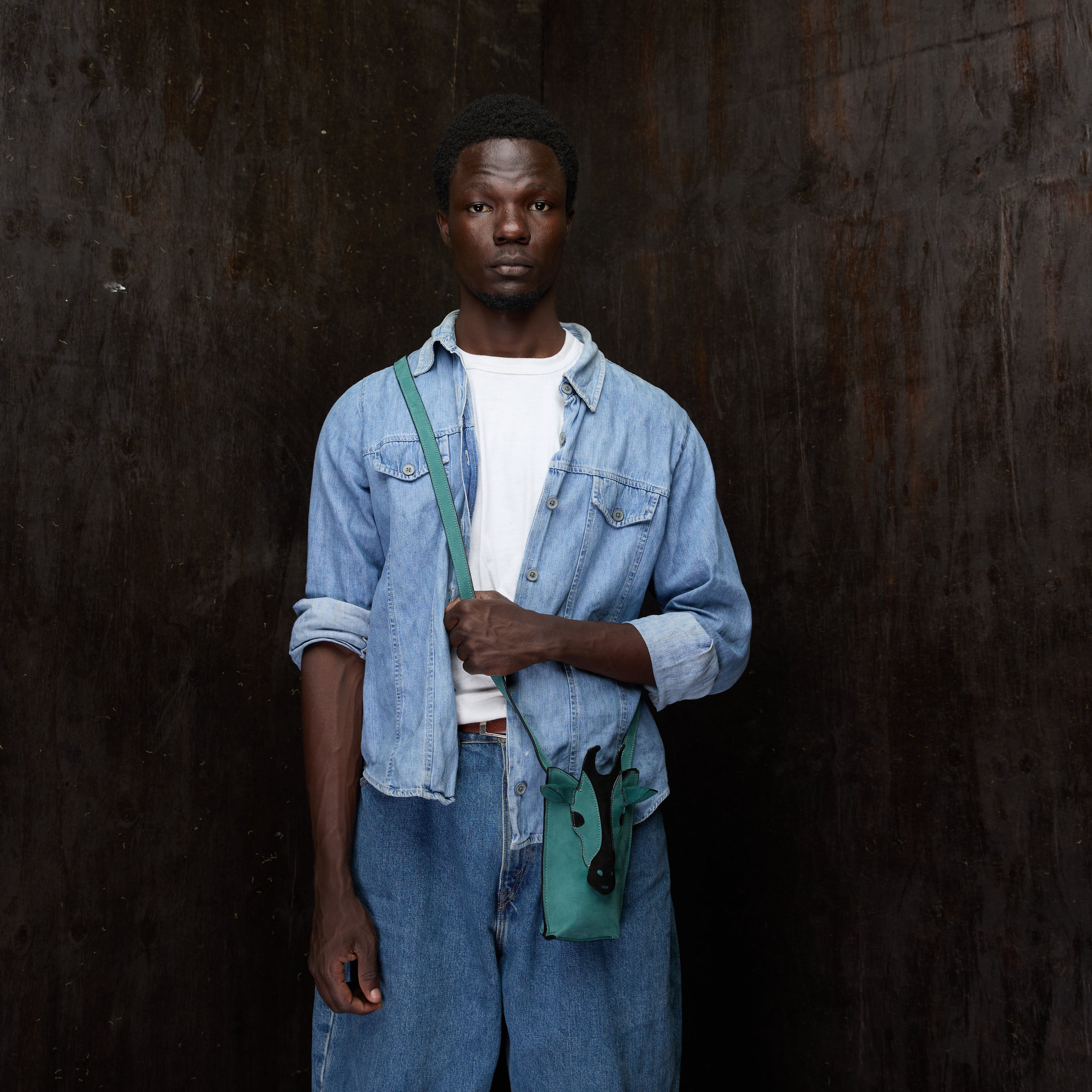 Suede Phone Purse Girraffe