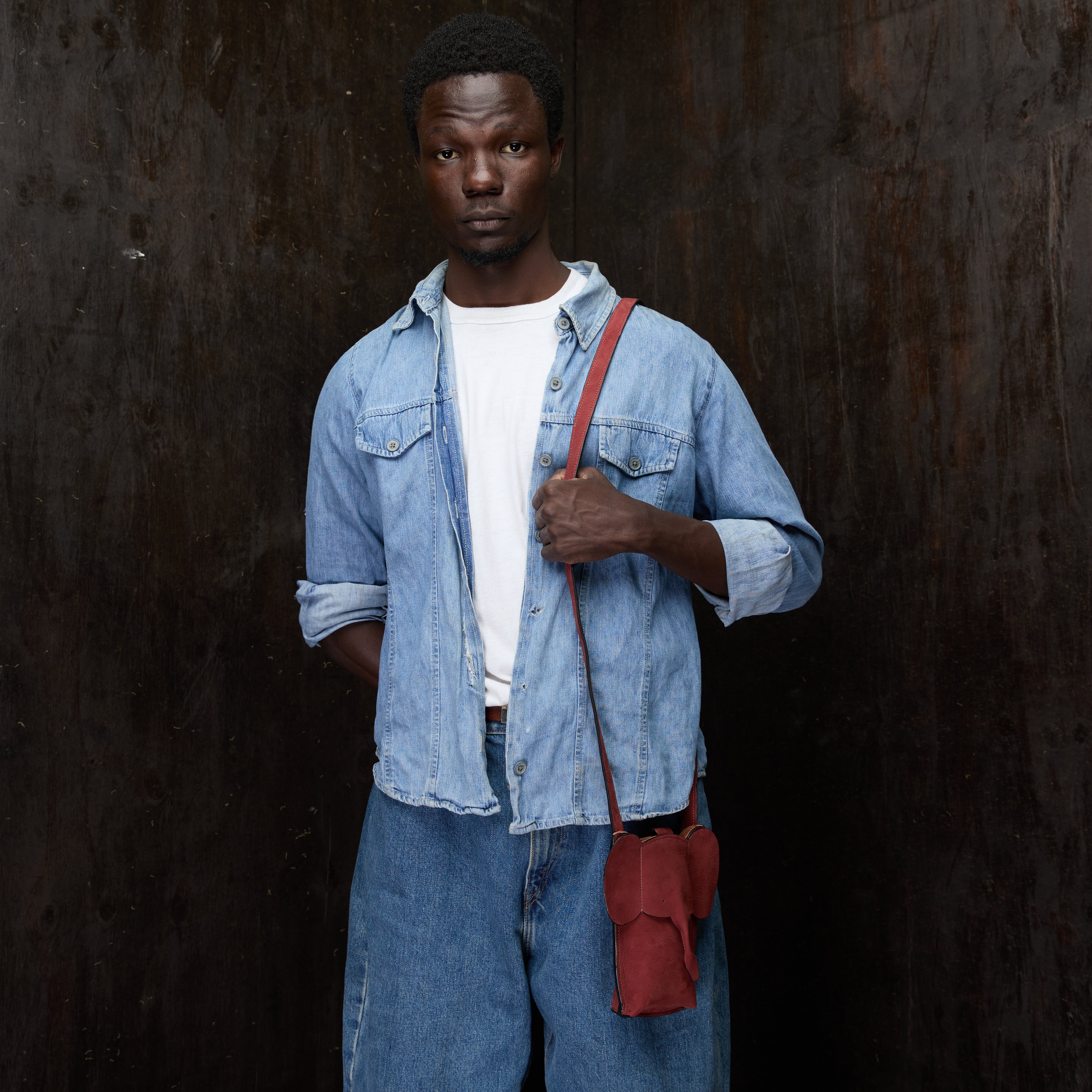 Suede Phone Purse Elephant