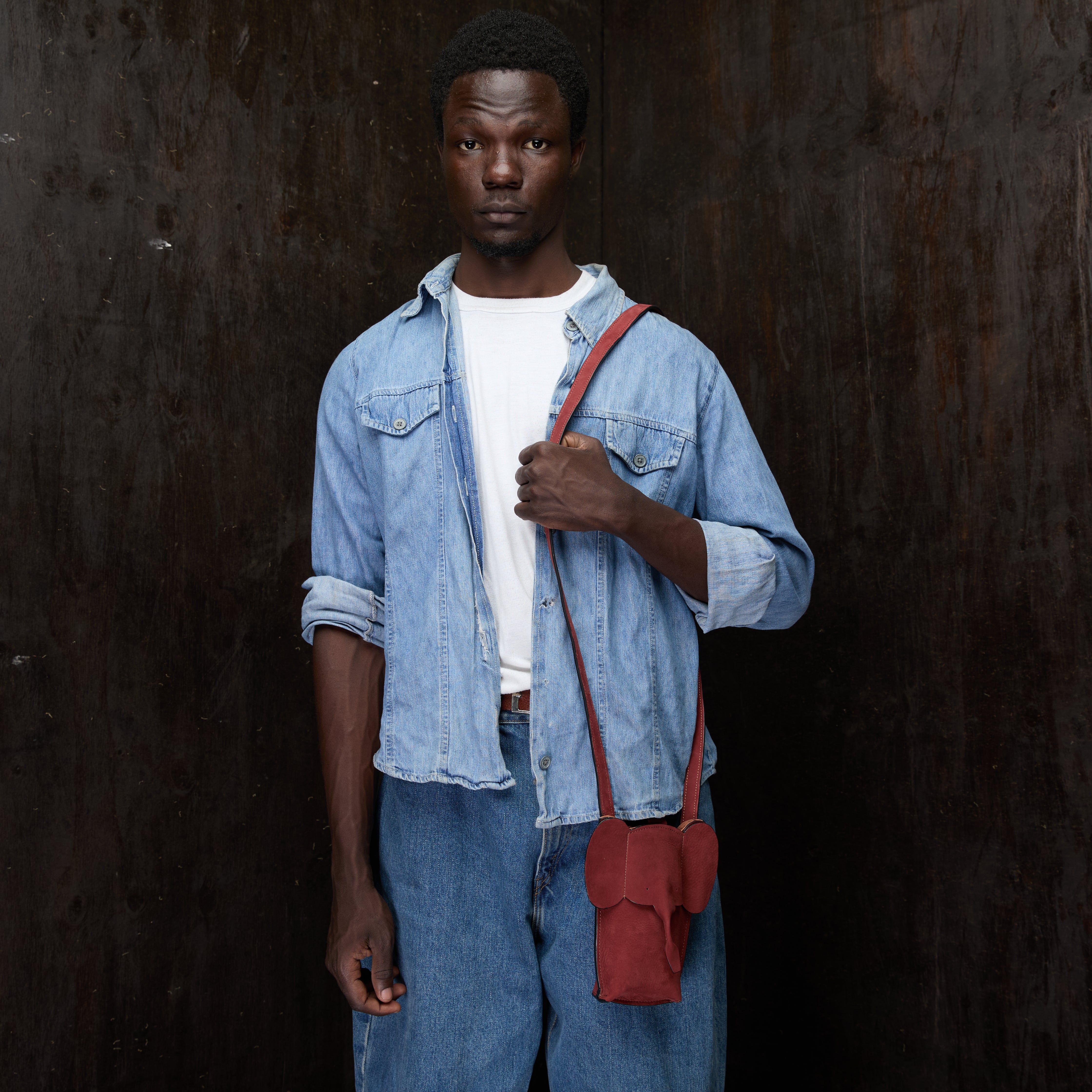 Suede Phone Purse Elephant