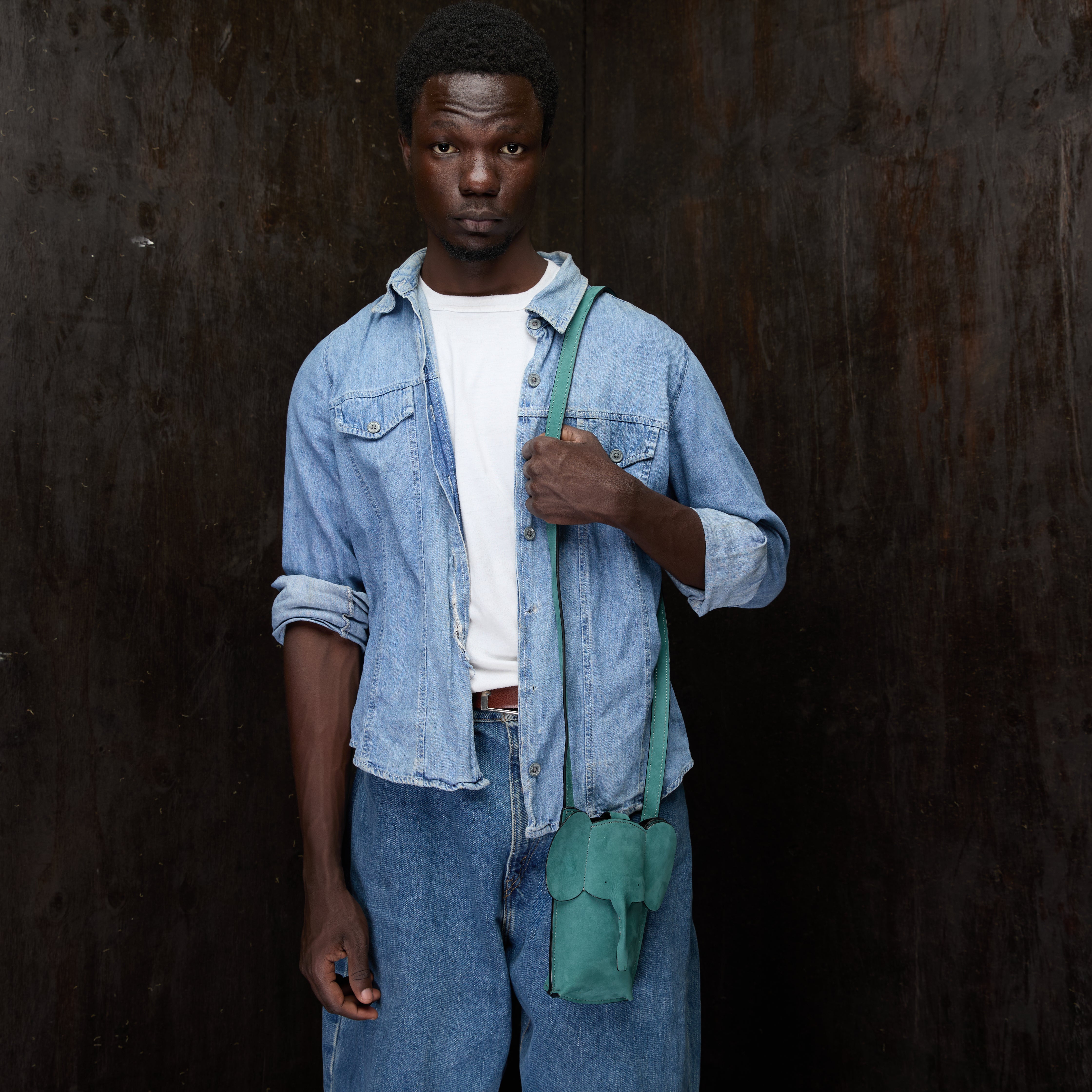 Suede Phone Purse Elephant