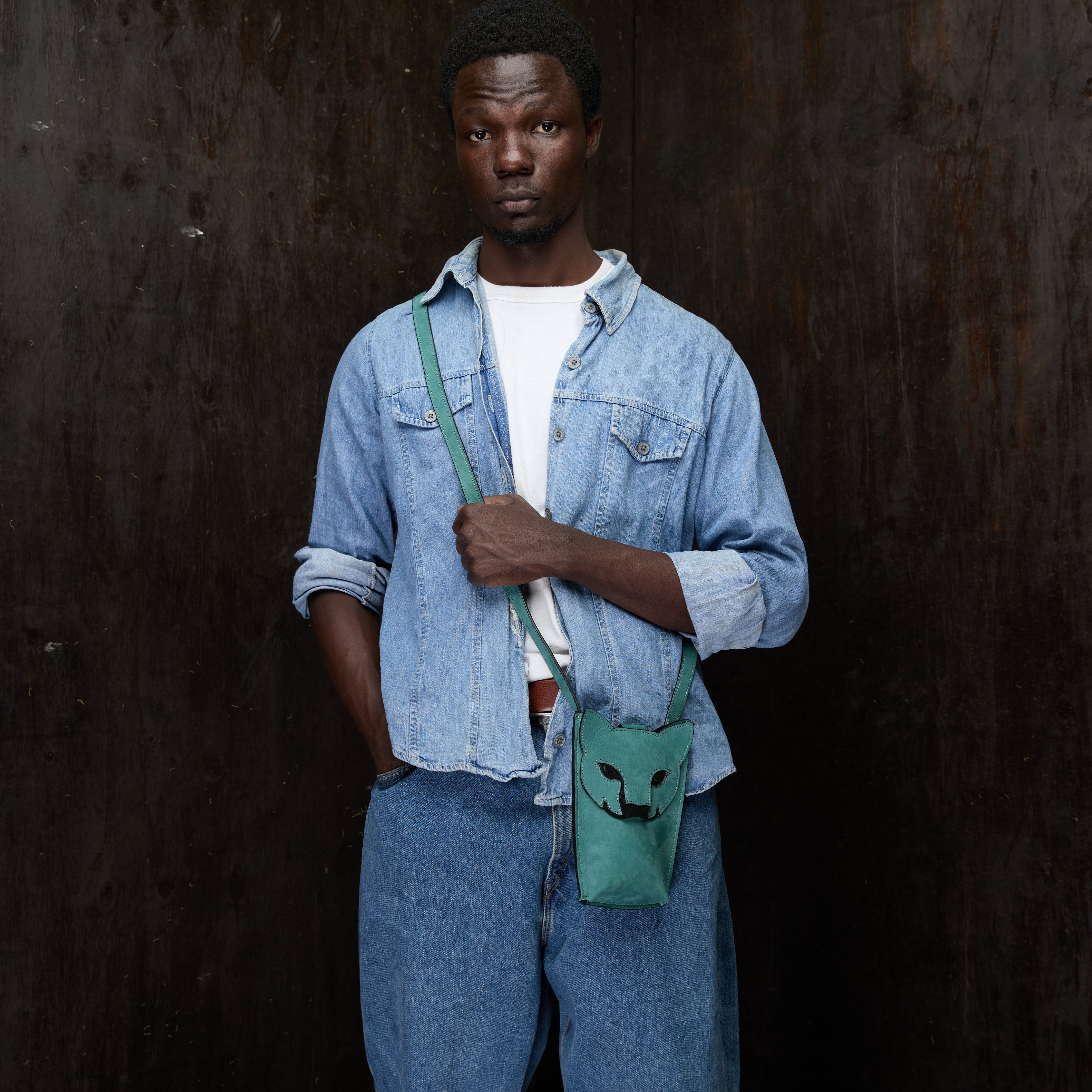 Suede Phone Purse Cheetah