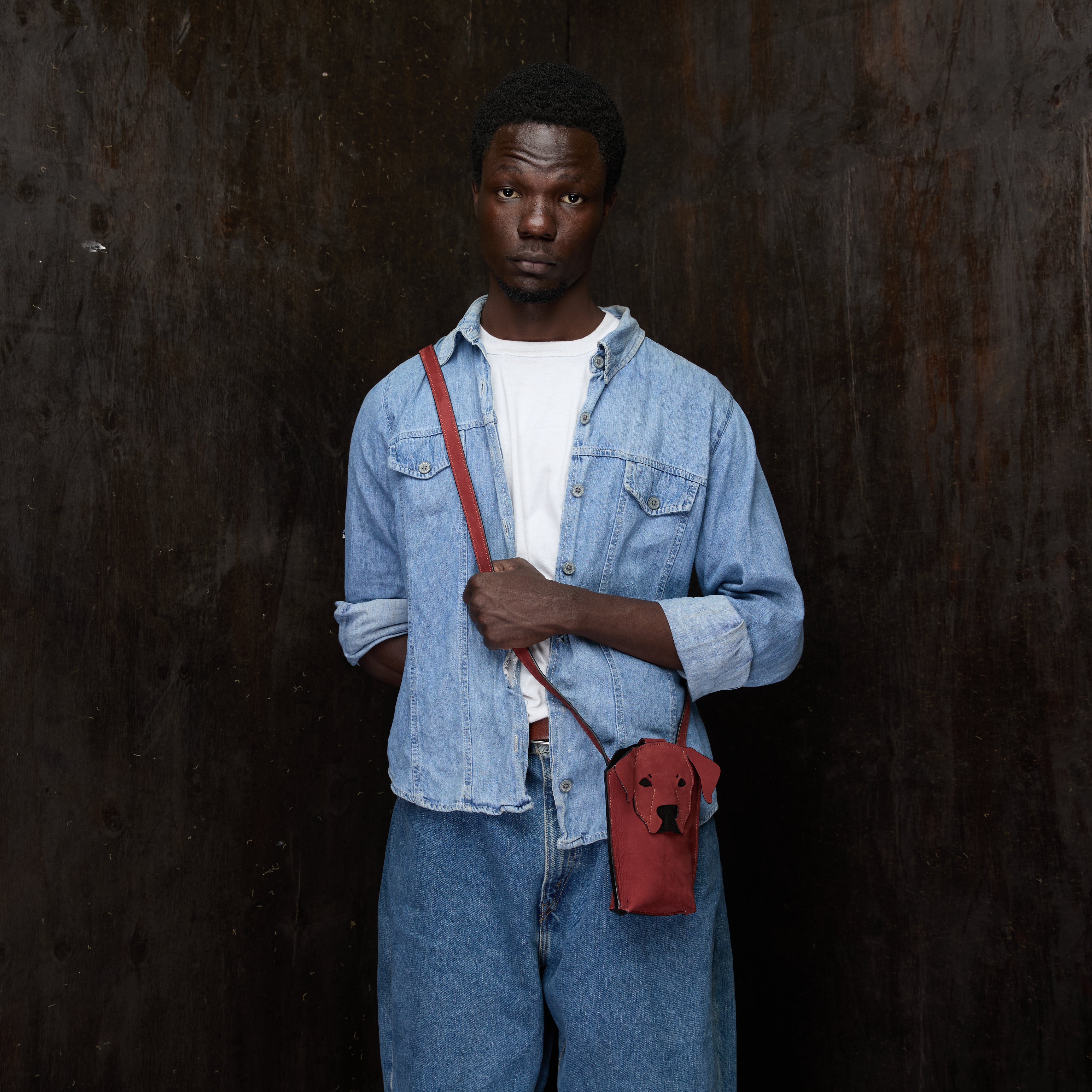 Suede Phone Purse Dog