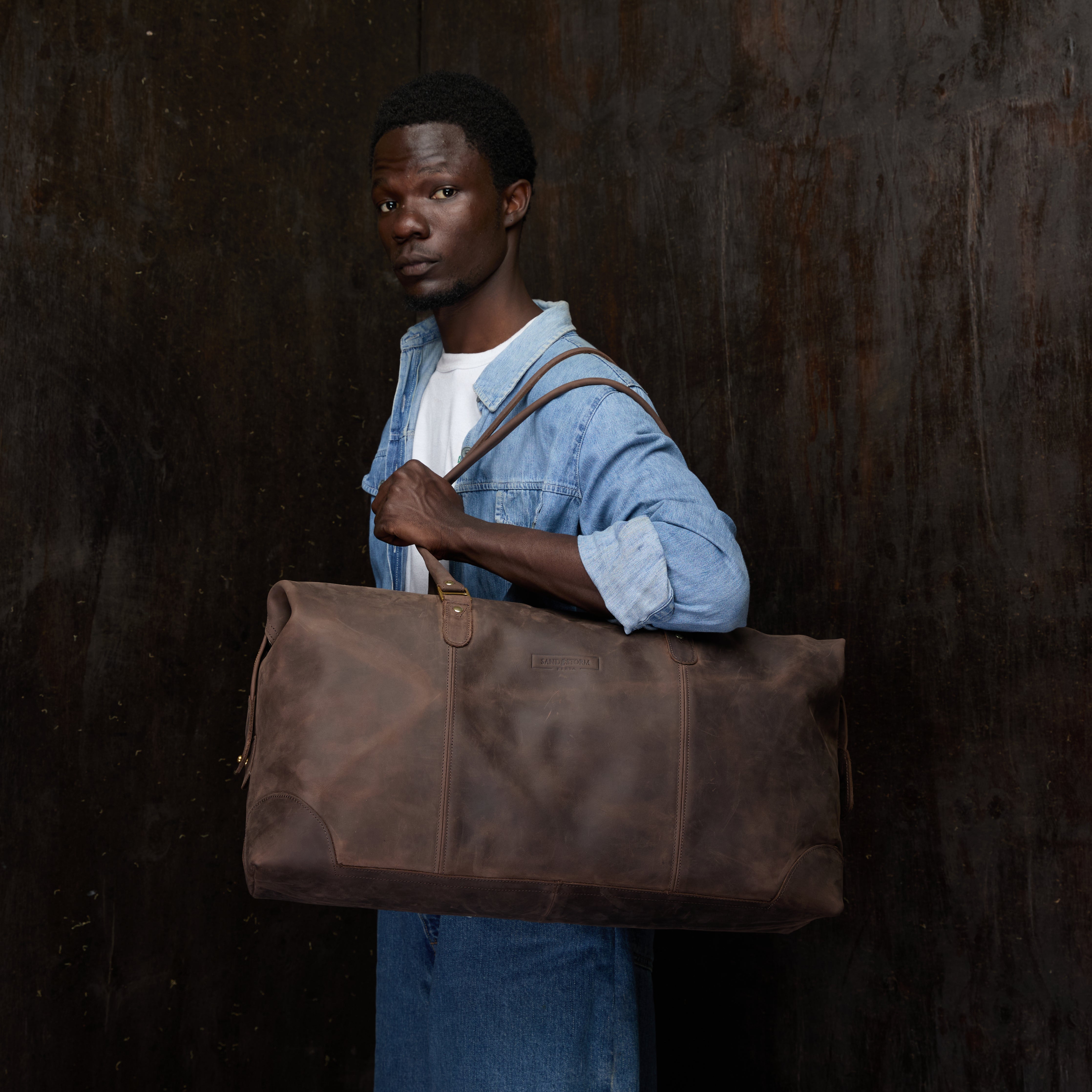 Pull-up Leather Judith Weekender