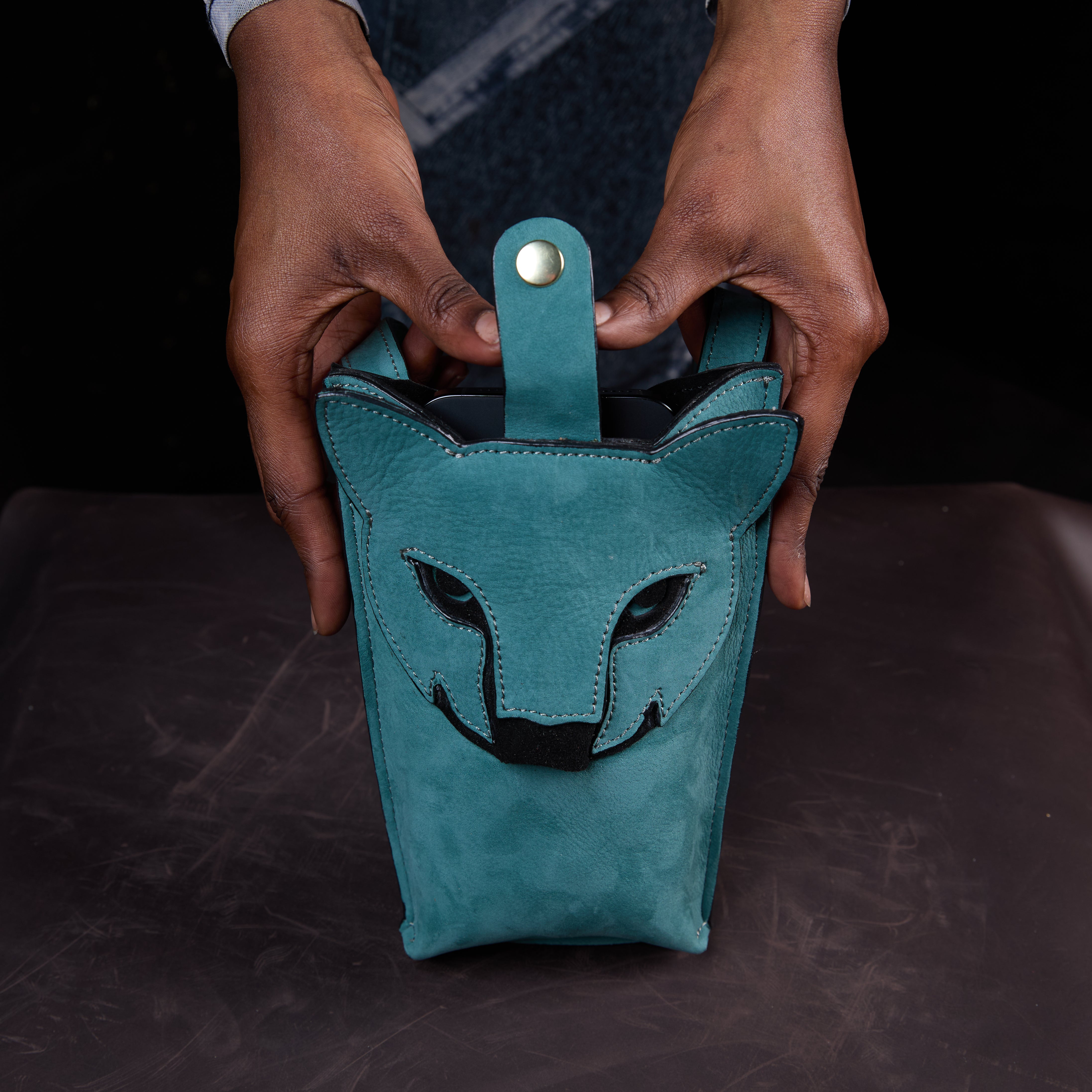 Suede Phone Purse Cheetah