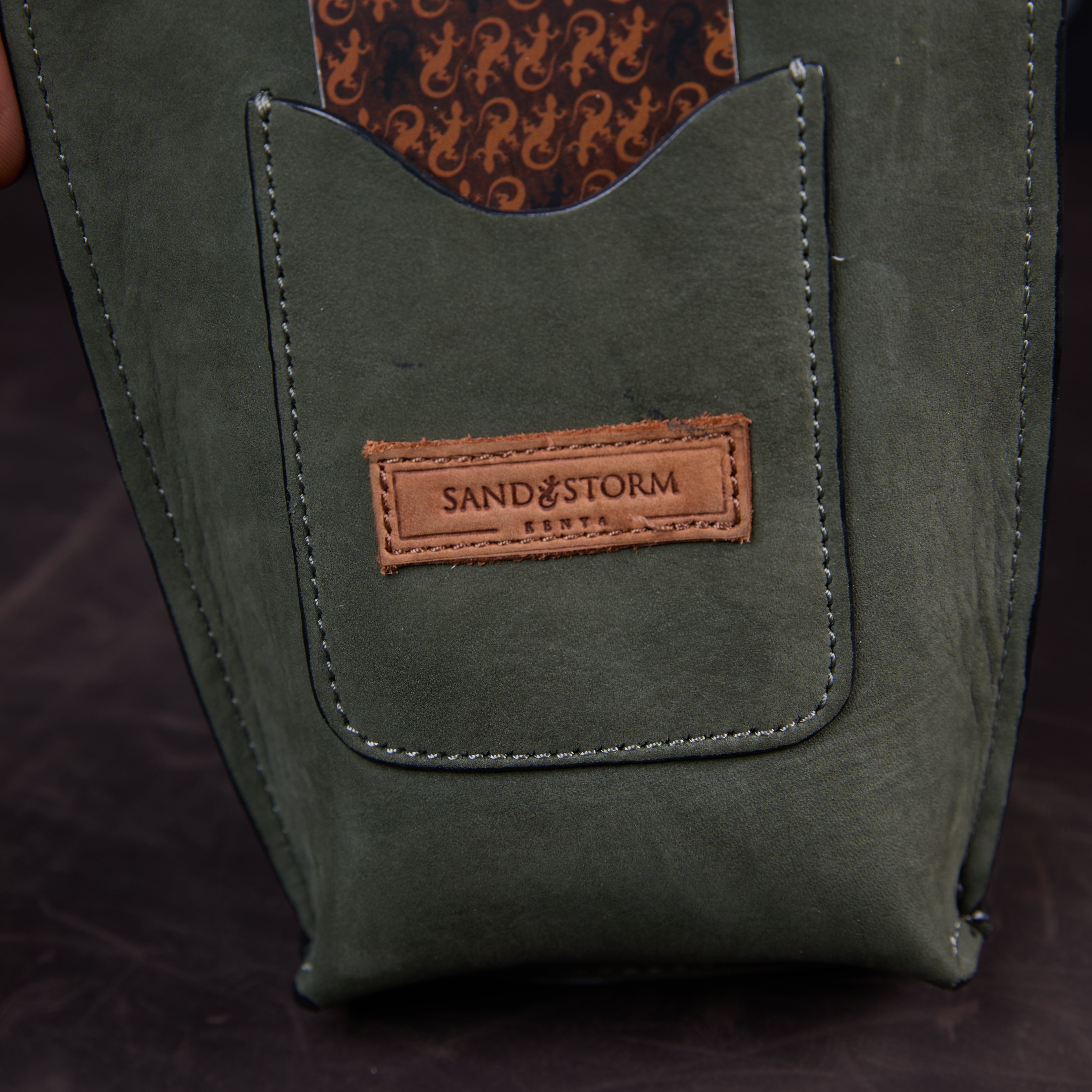 Suede Phone Purse Elephant