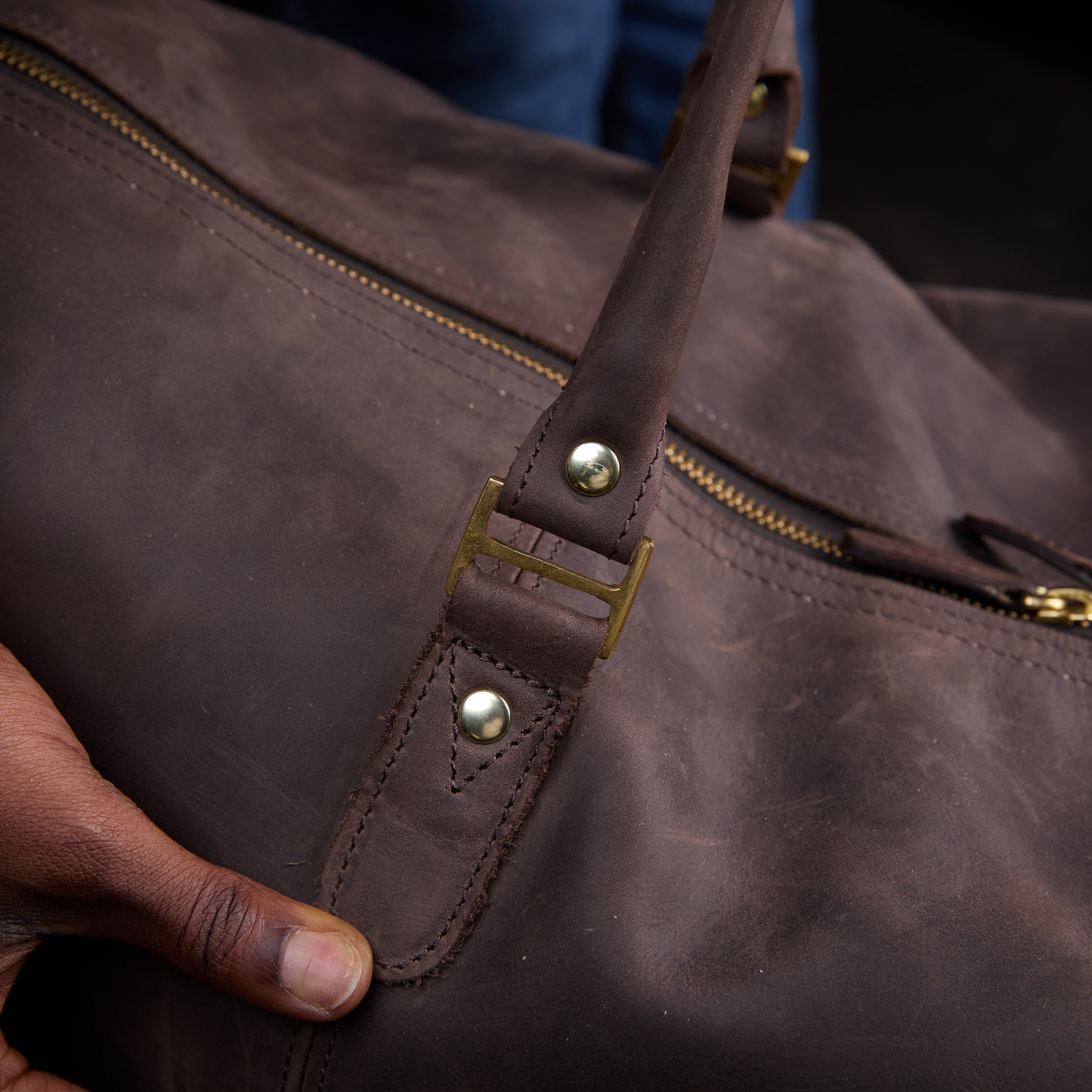 Pull-up Leather Judith Weekender