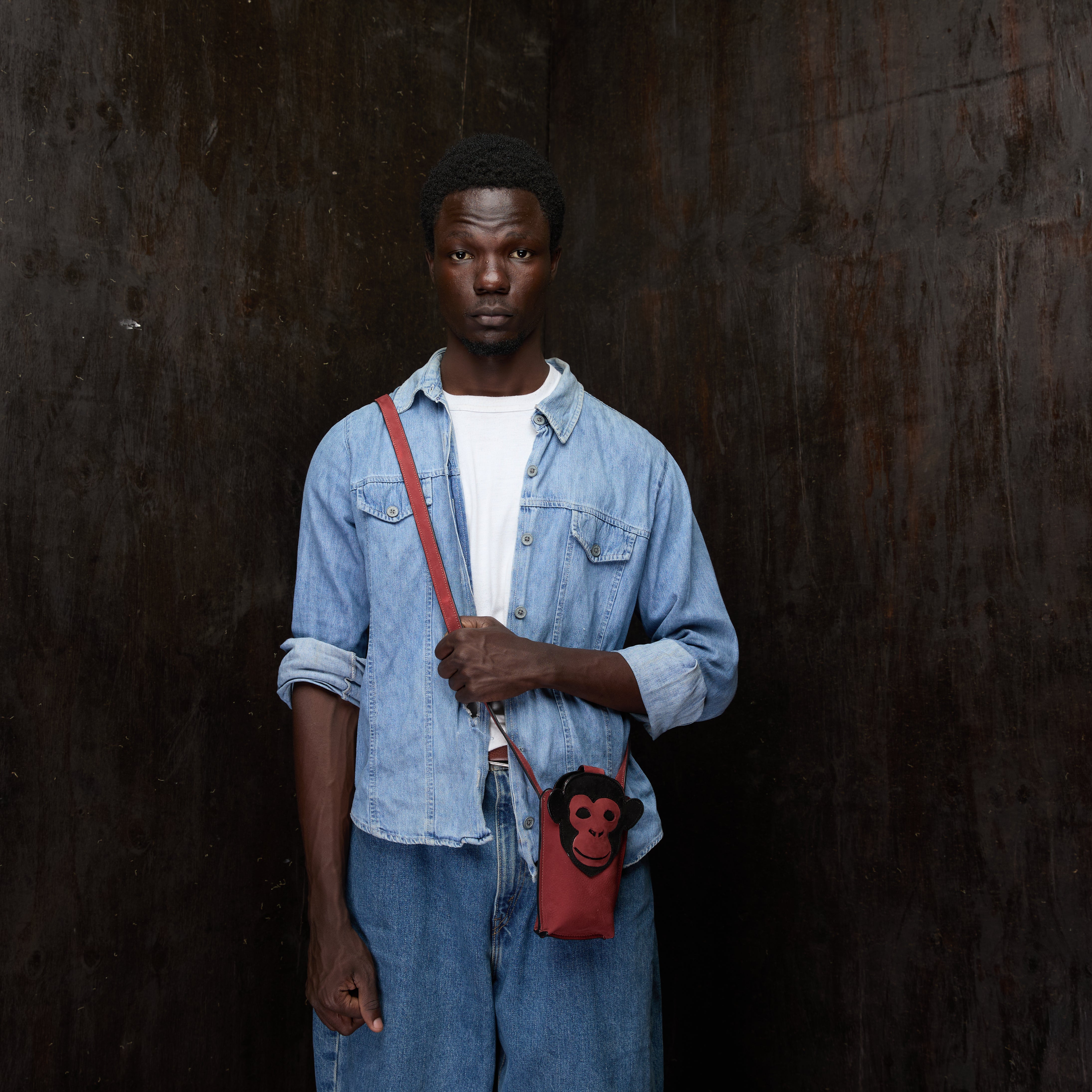 Suede Phone Purse Chimpanzee