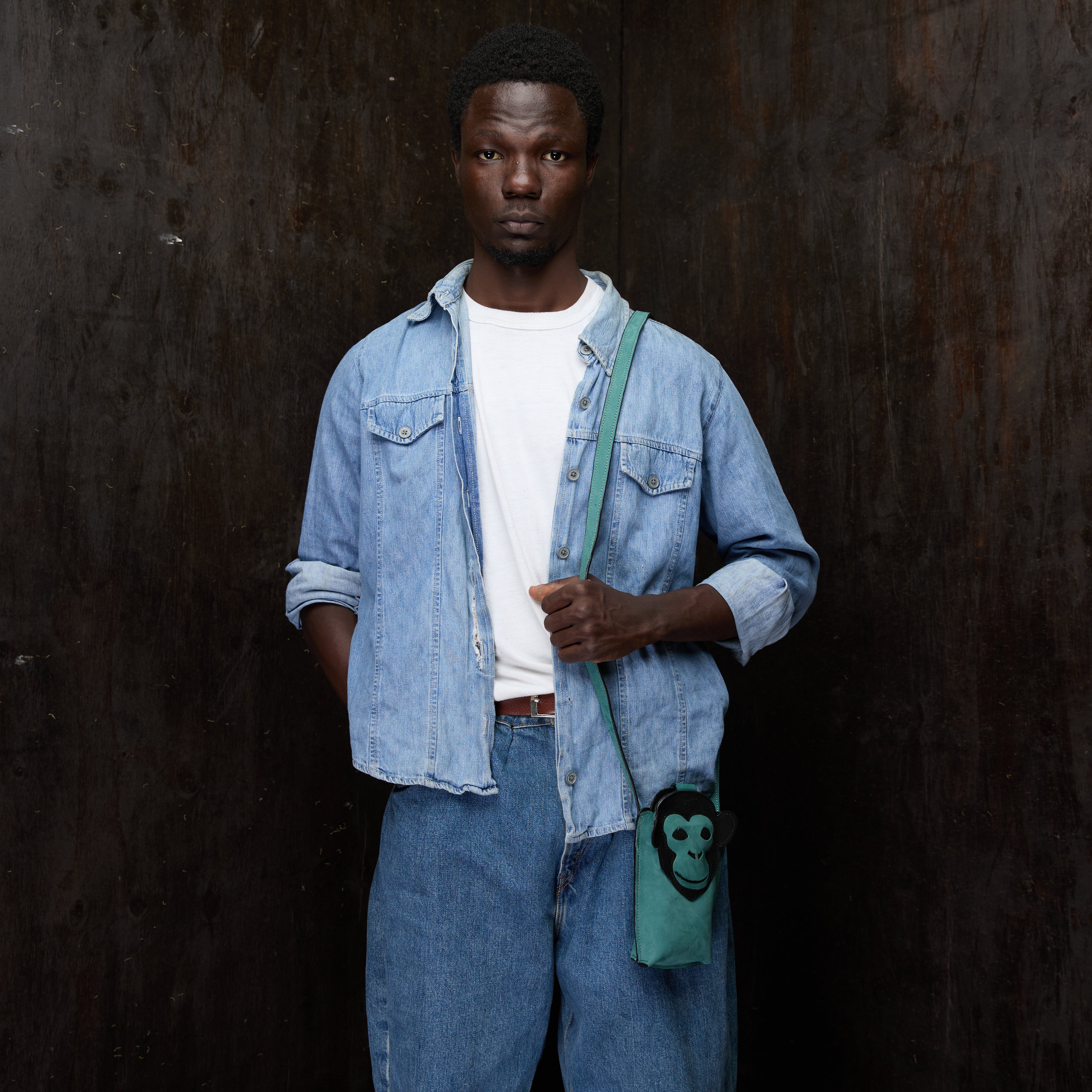 Suede Phone Purse Chimpanzee