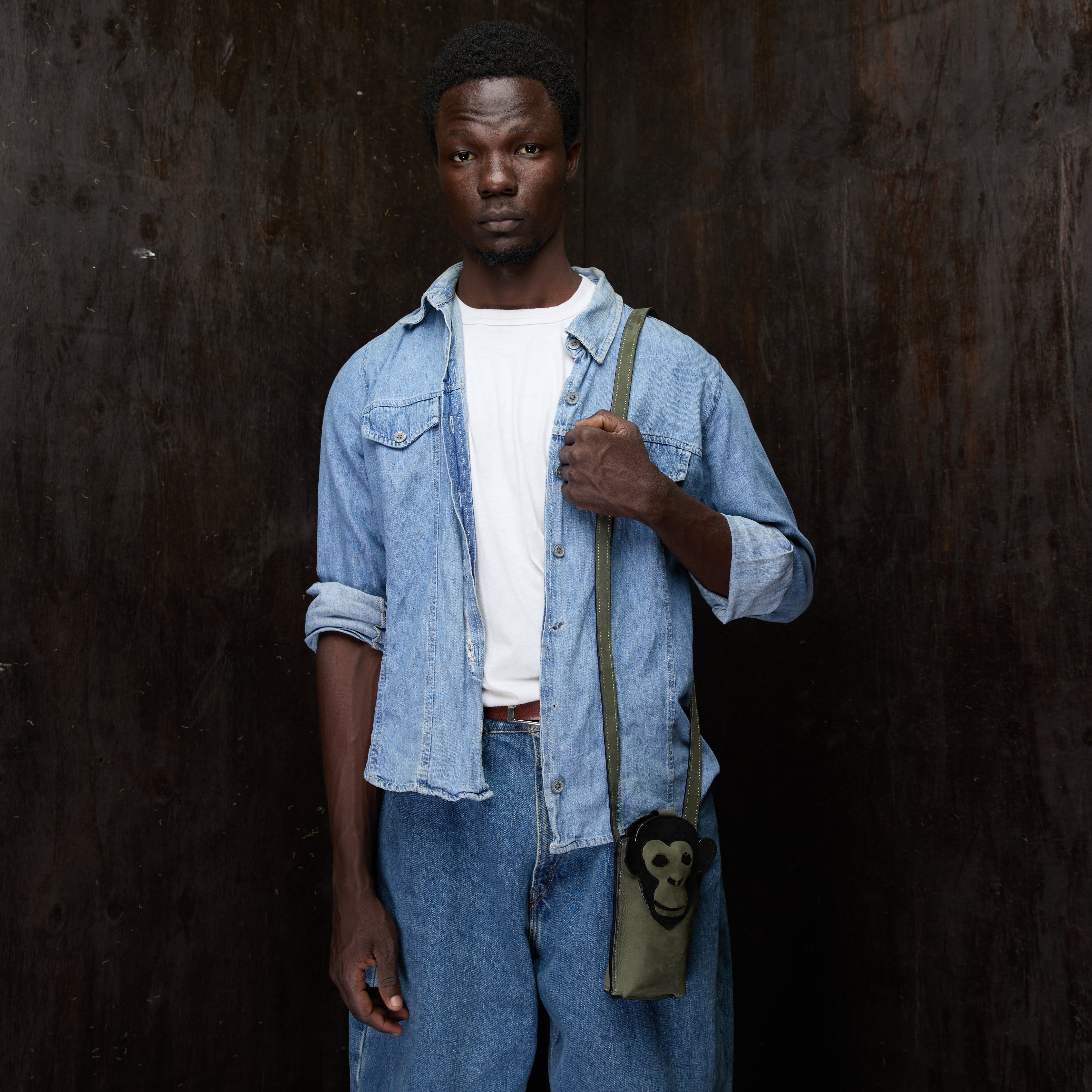 Suede Phone Purse Chimpanzee