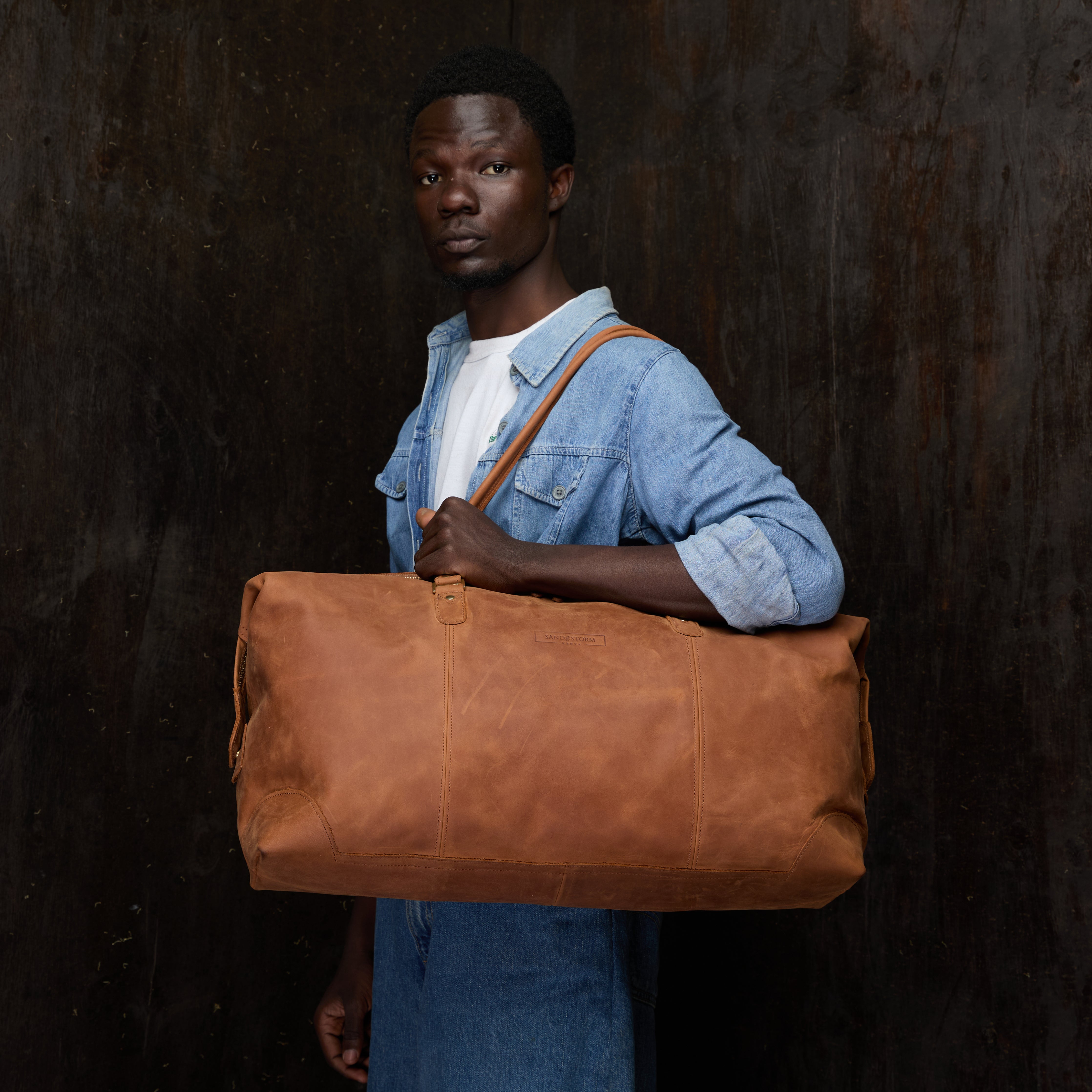 Pull-up Leather Judith Weekender