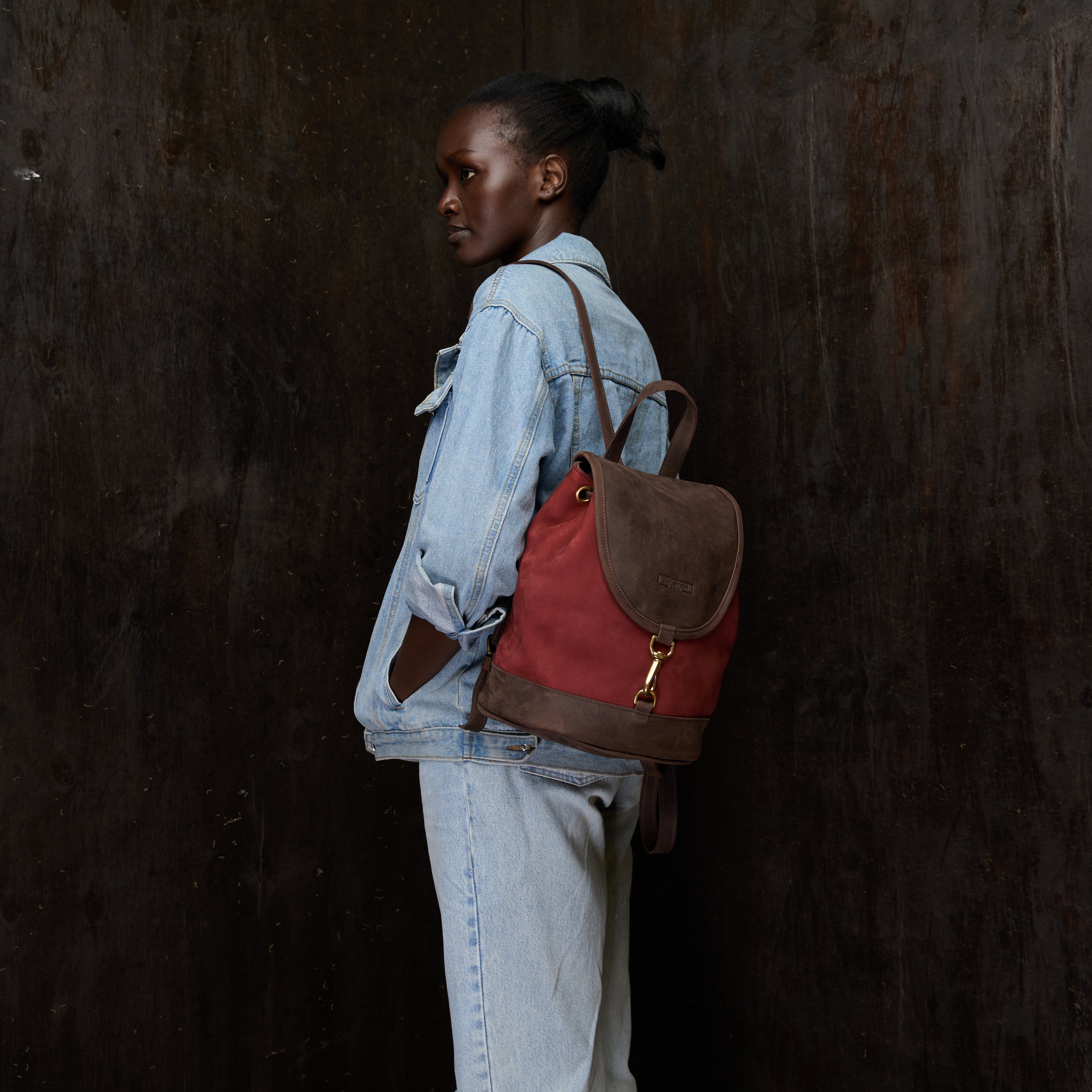 Suede Cecilia Backpack (Mocha Leather)