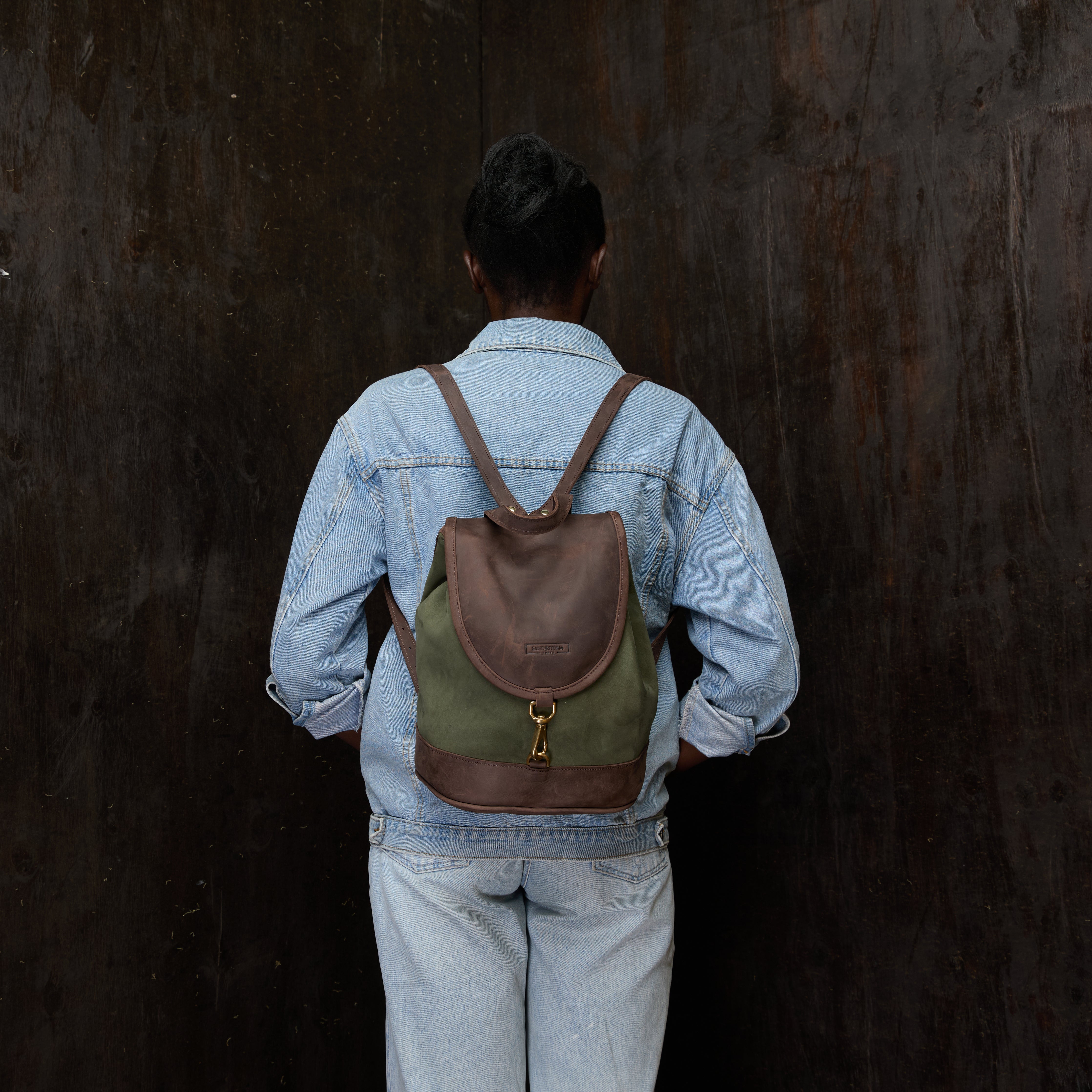 Suede Cecilia Backpack (Mocha Leather)