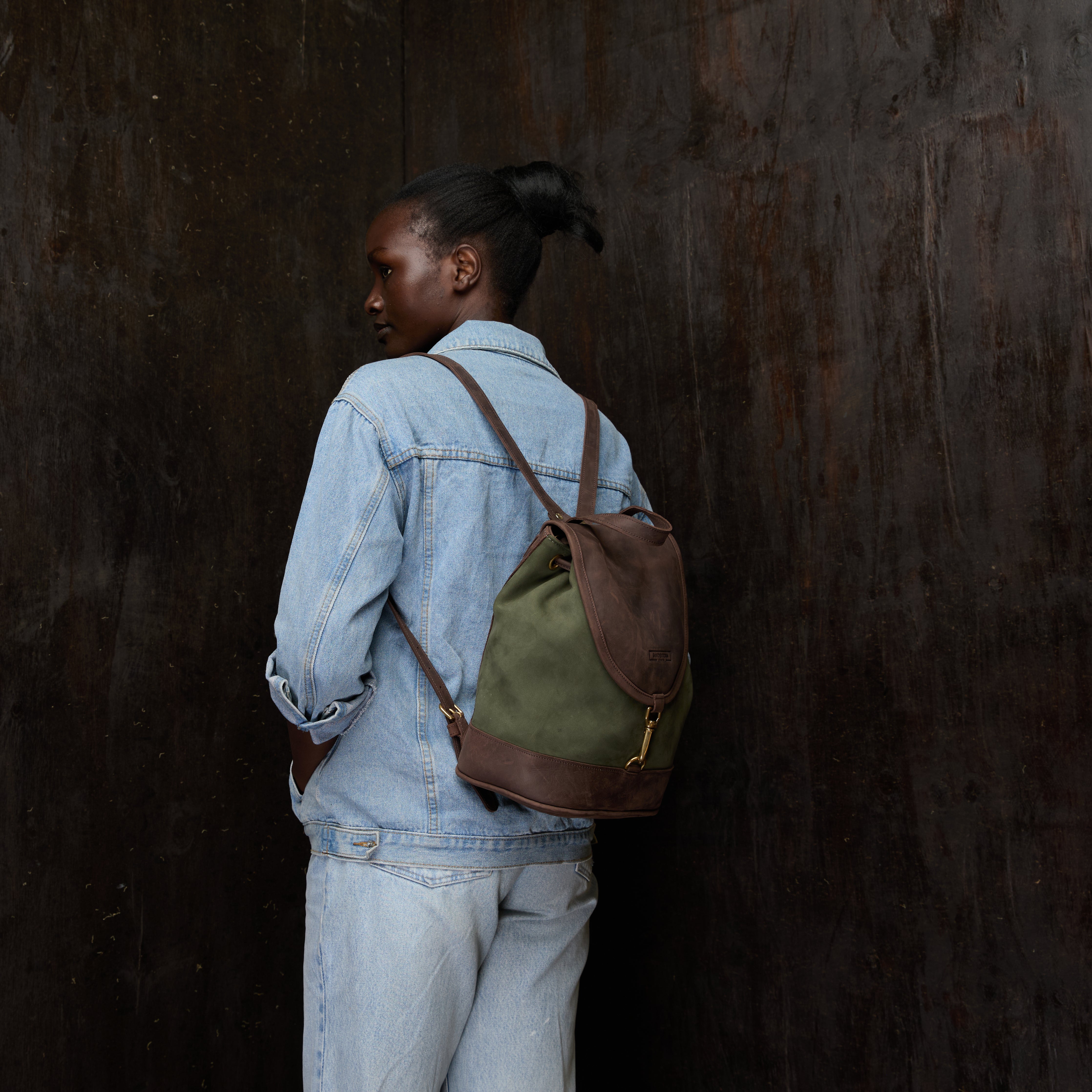 Suede Cecilia Backpack (Mocha Leather)