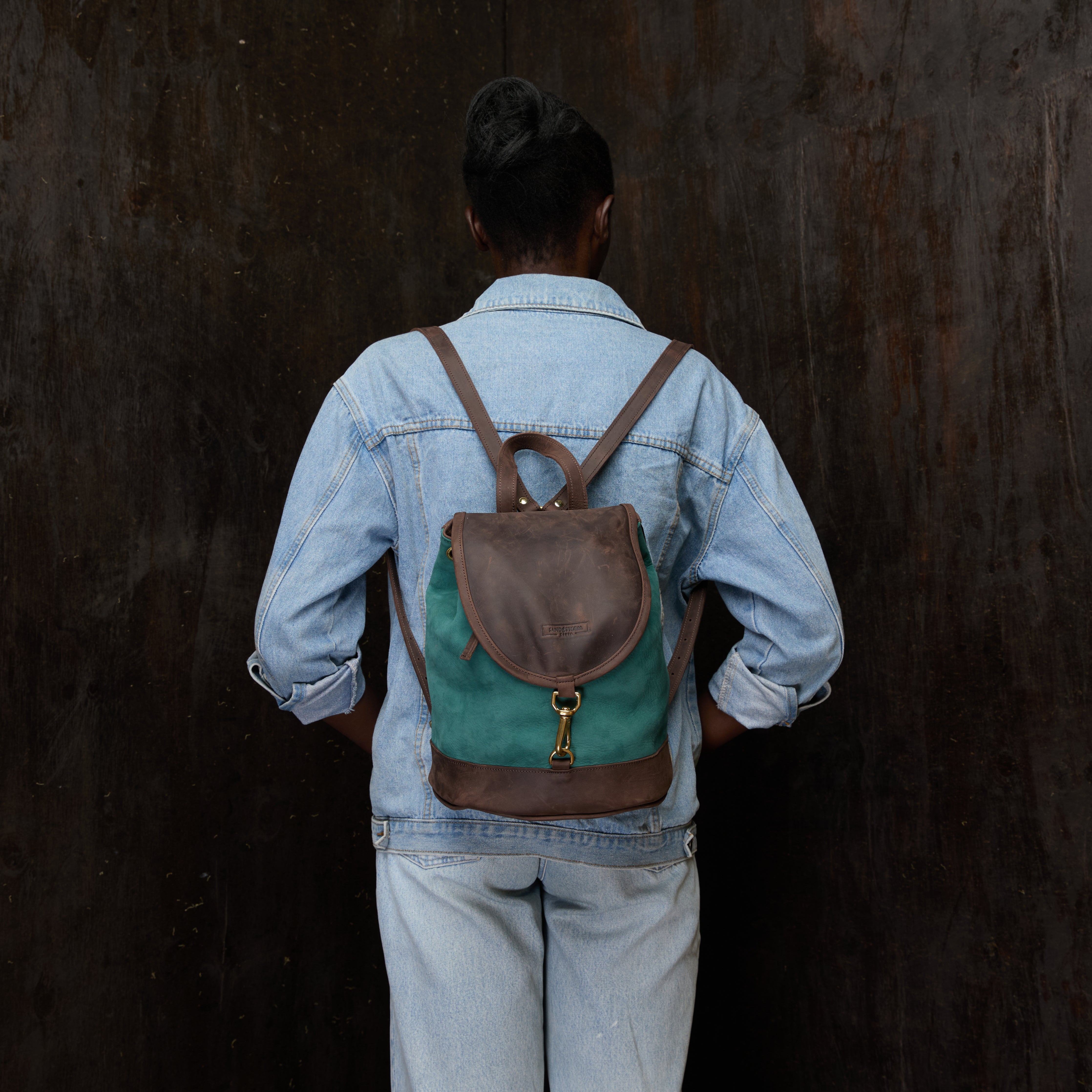 Suede Cecilia Backpack (Mocha Leather)