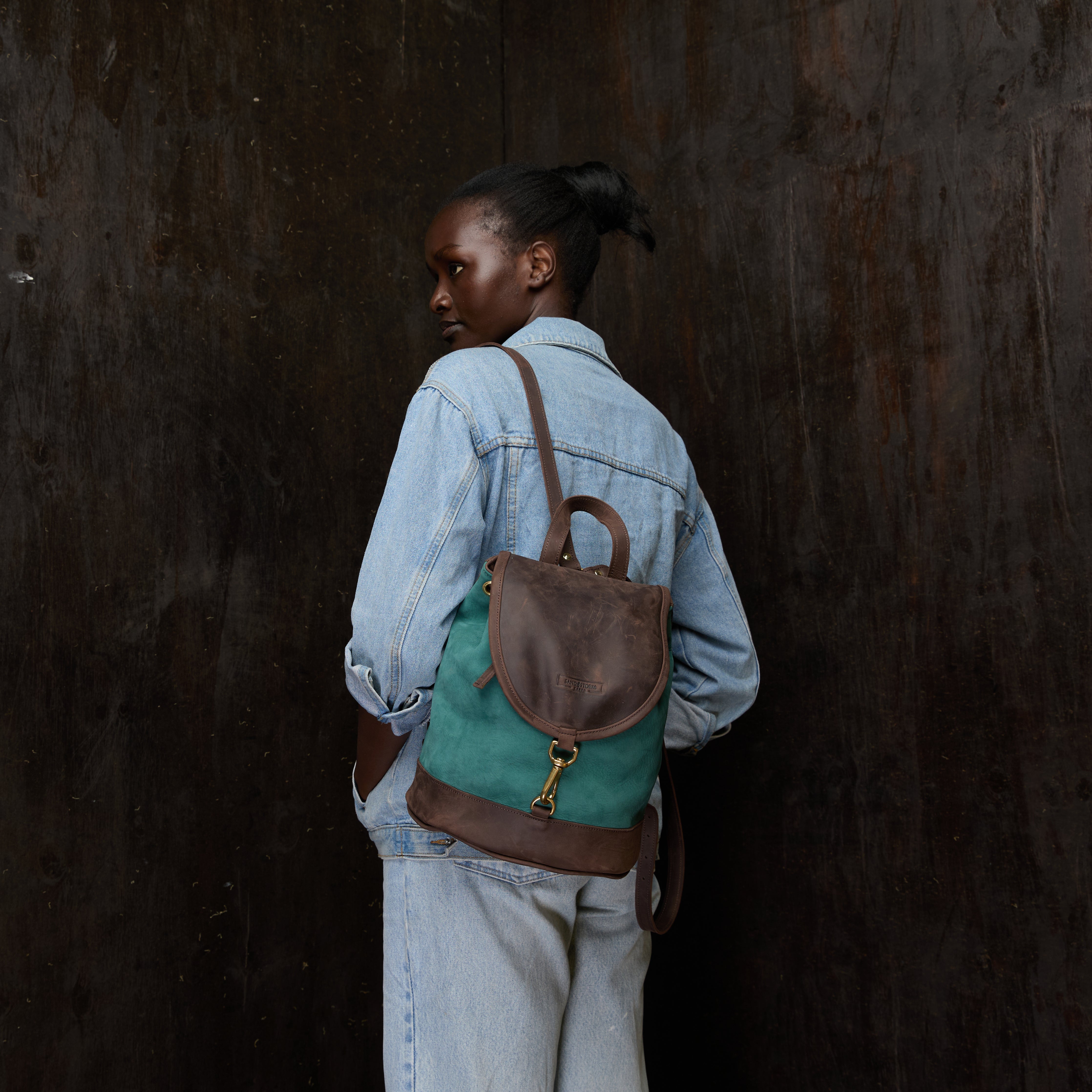 Suede Cecilia Backpack (Mocha Leather)