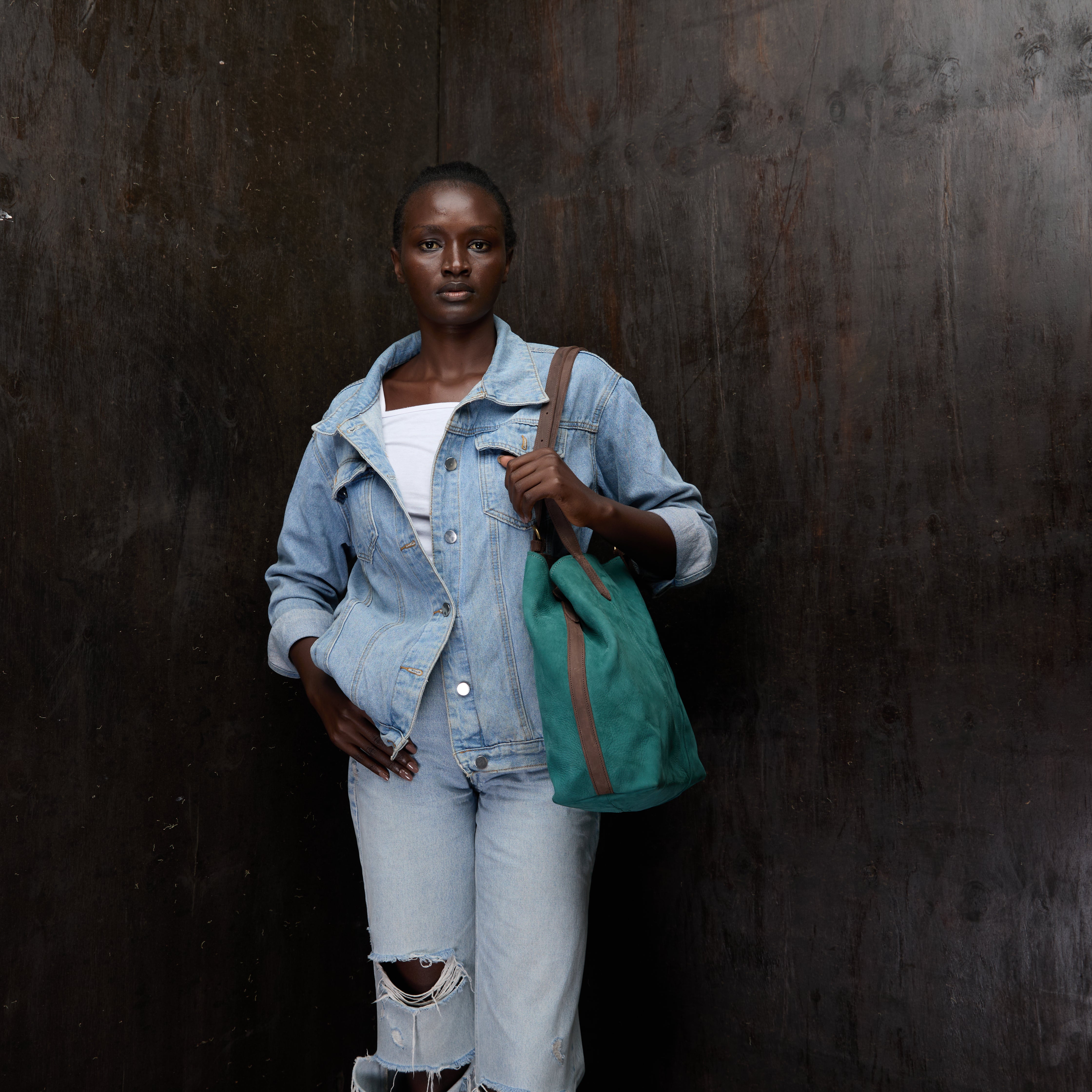 Suede Tote Plain