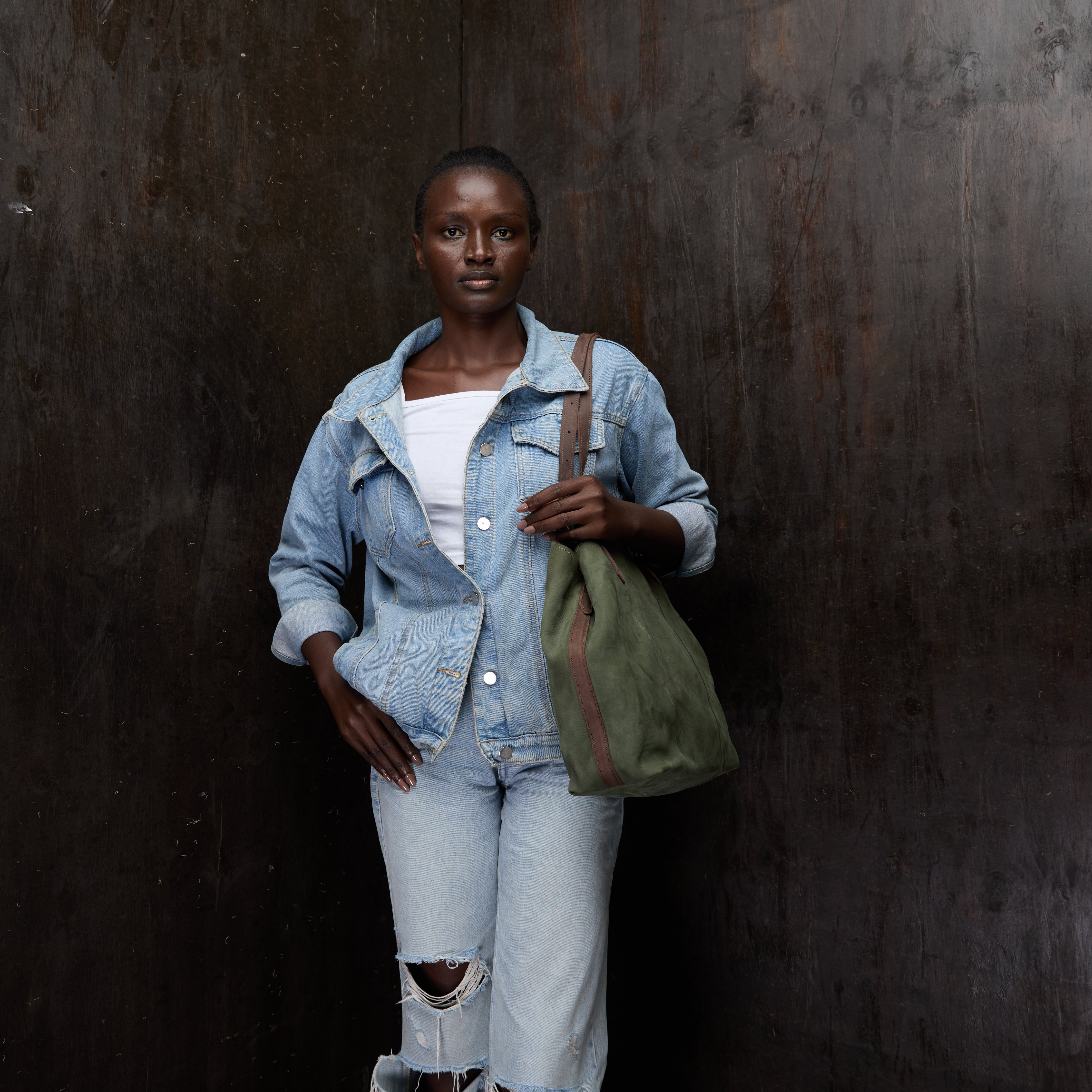 Suede Tote Plain
