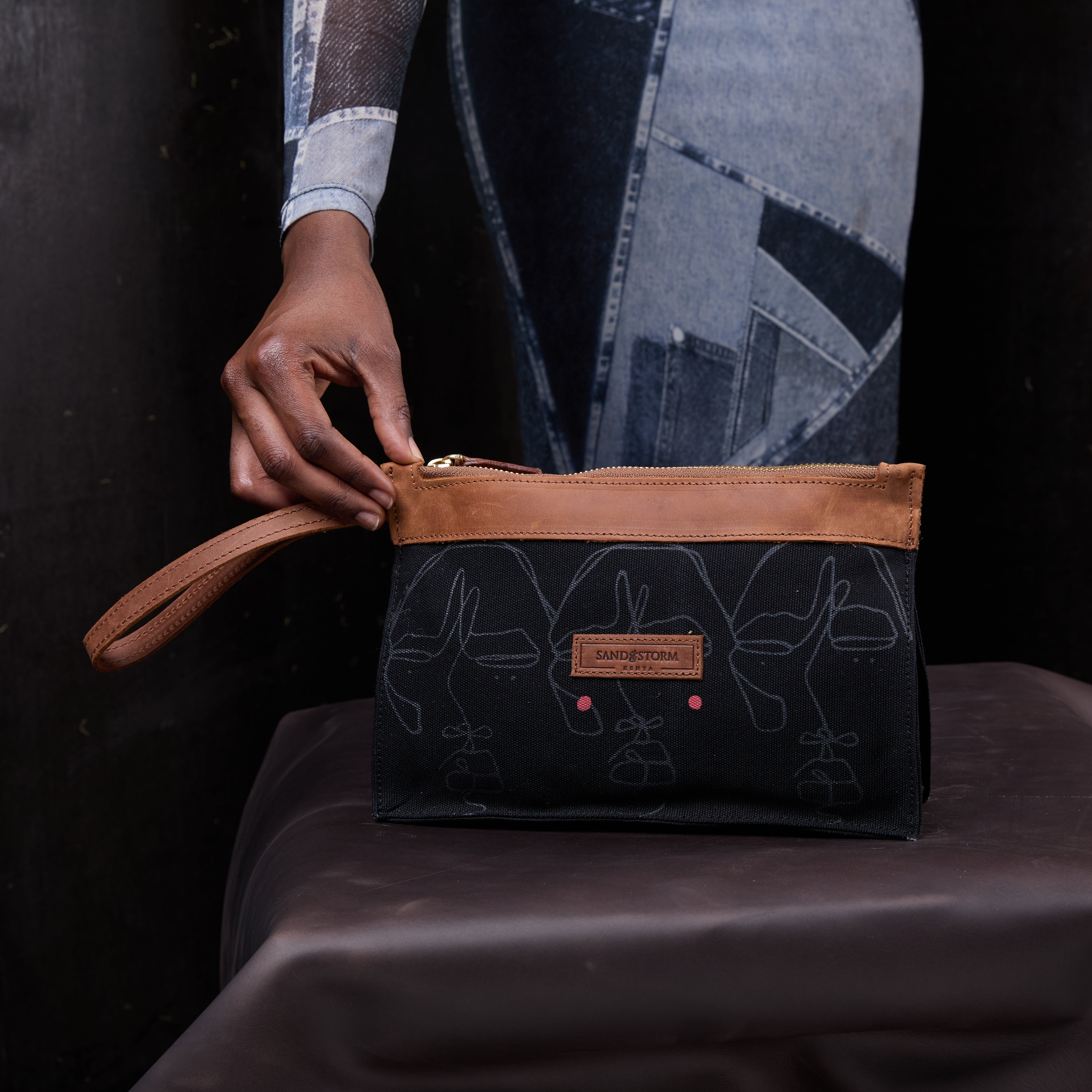 Canvas Agnes Pouch Sita Print x EndoSquared