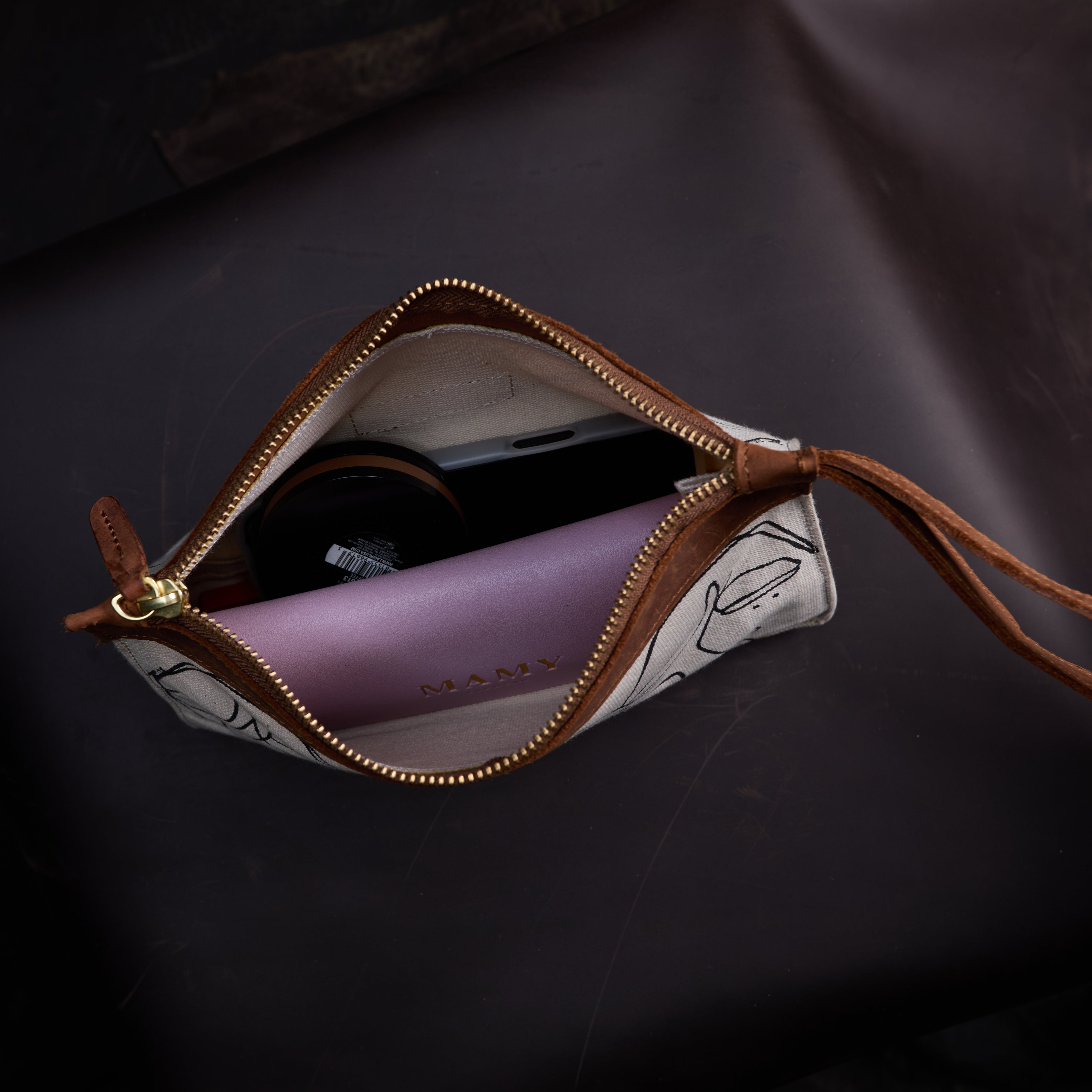 Canvas Agnes Pouch Sita Print x EndoSquared