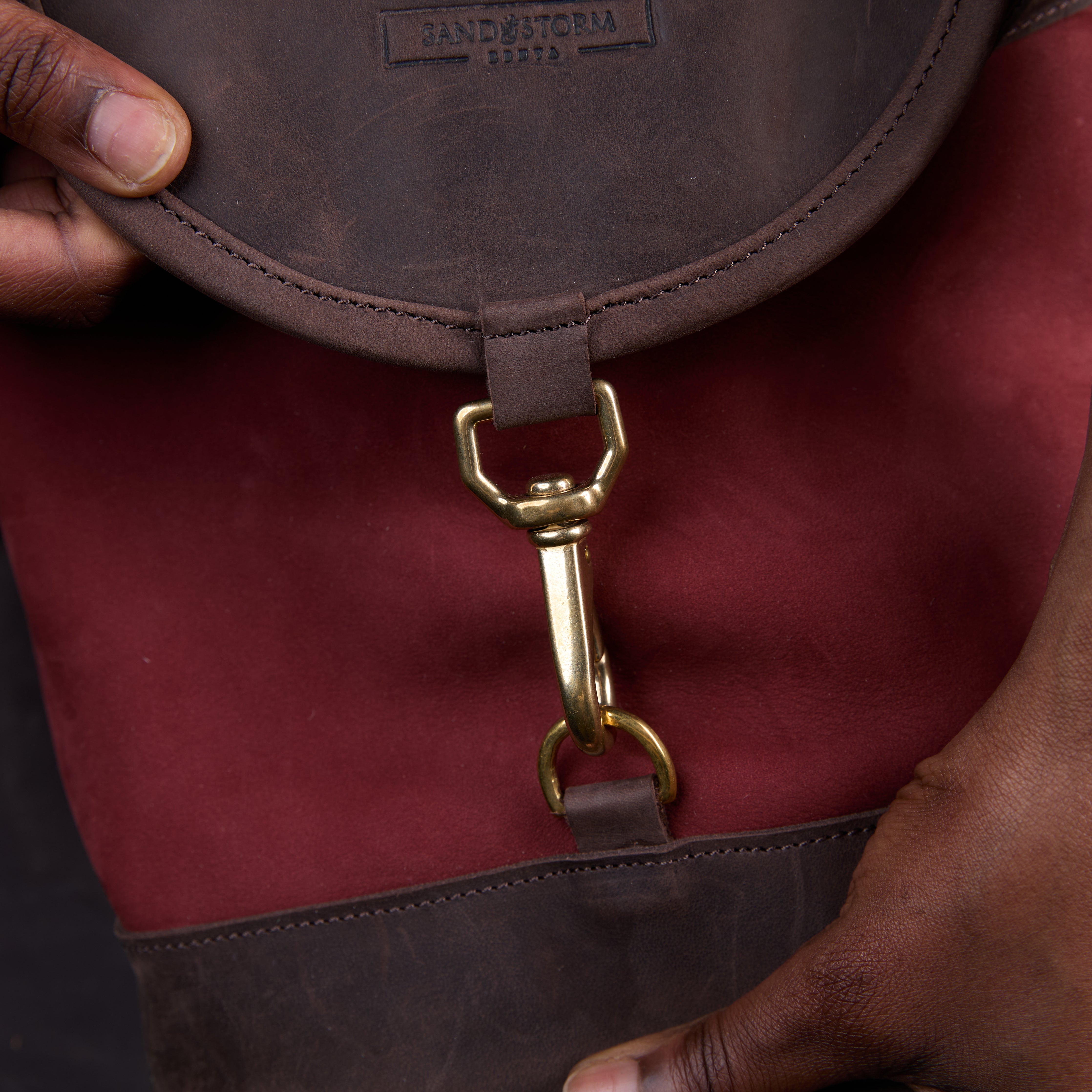 Suede Cecilia Backpack (Mocha Leather)