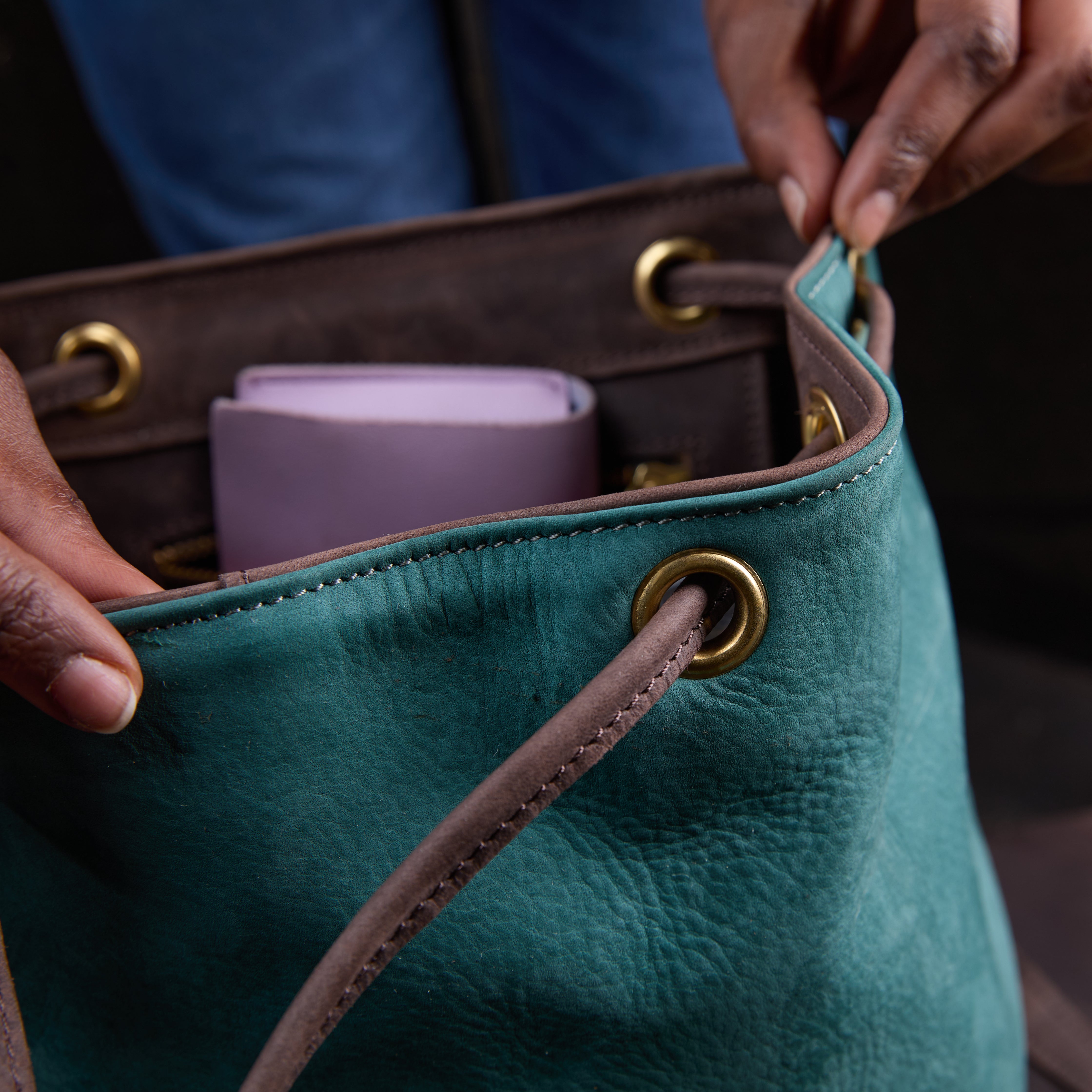 Suede Cecilia Backpack (Mocha Leather)