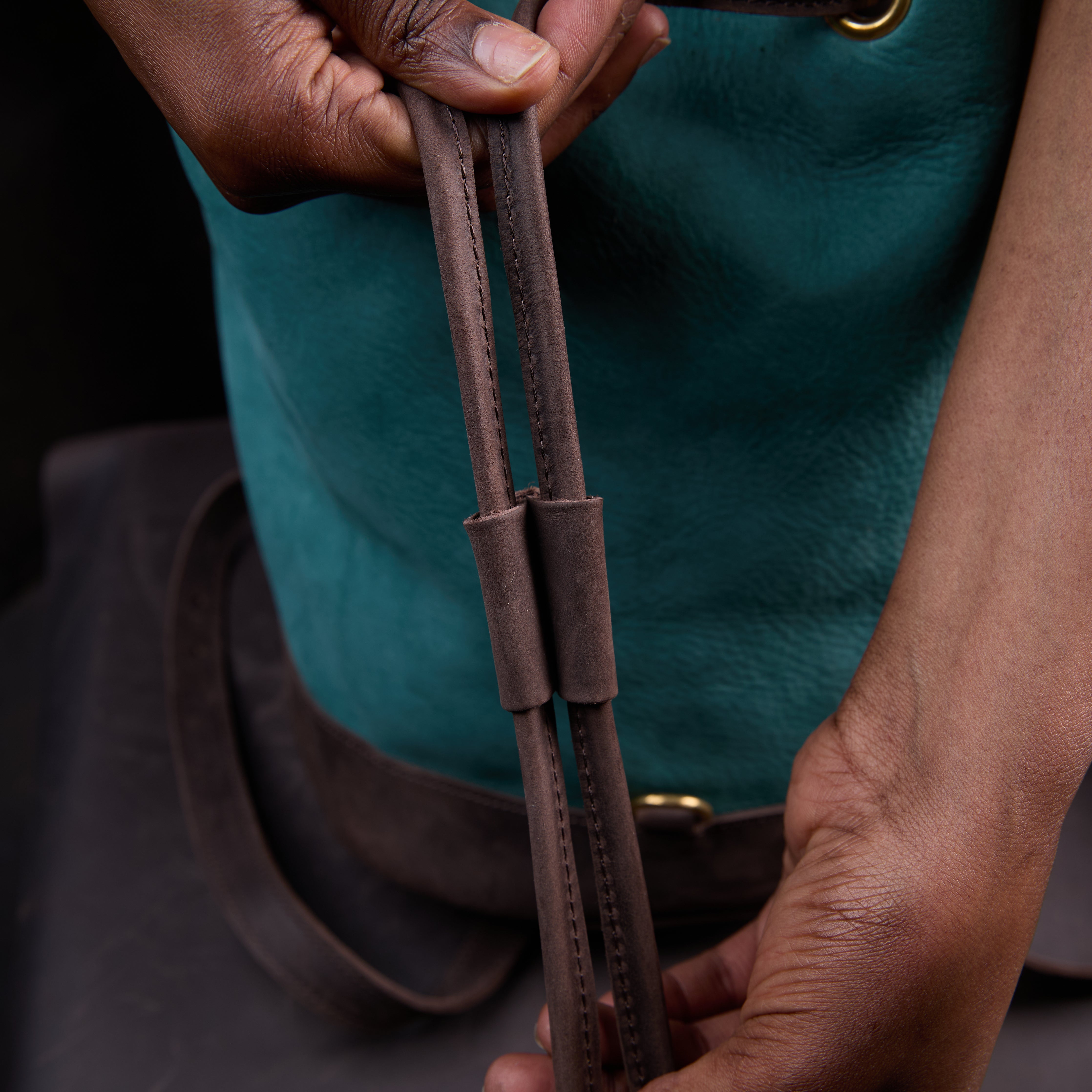 Suede Cecilia Backpack (Mocha Leather)