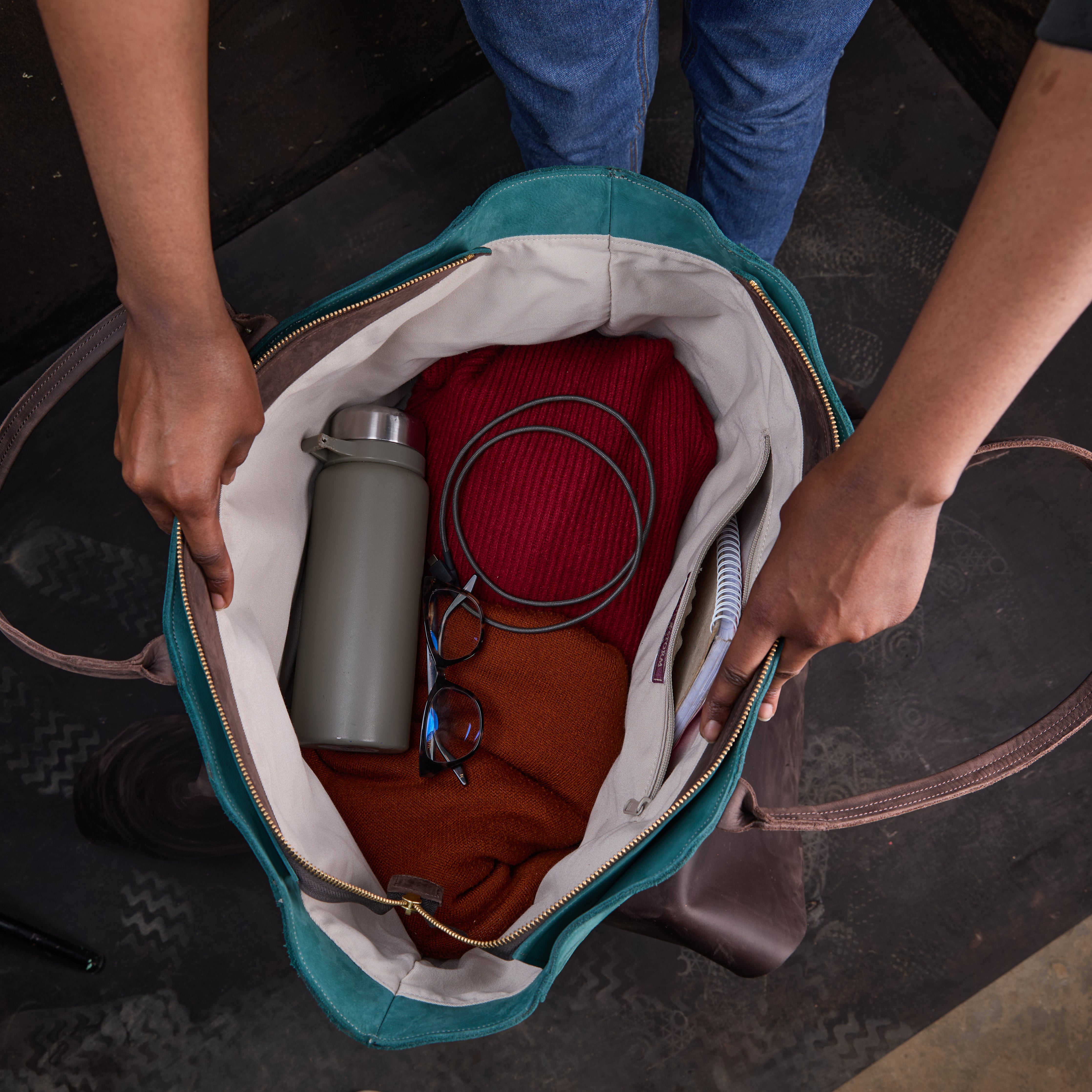 Suede Faith Weekender