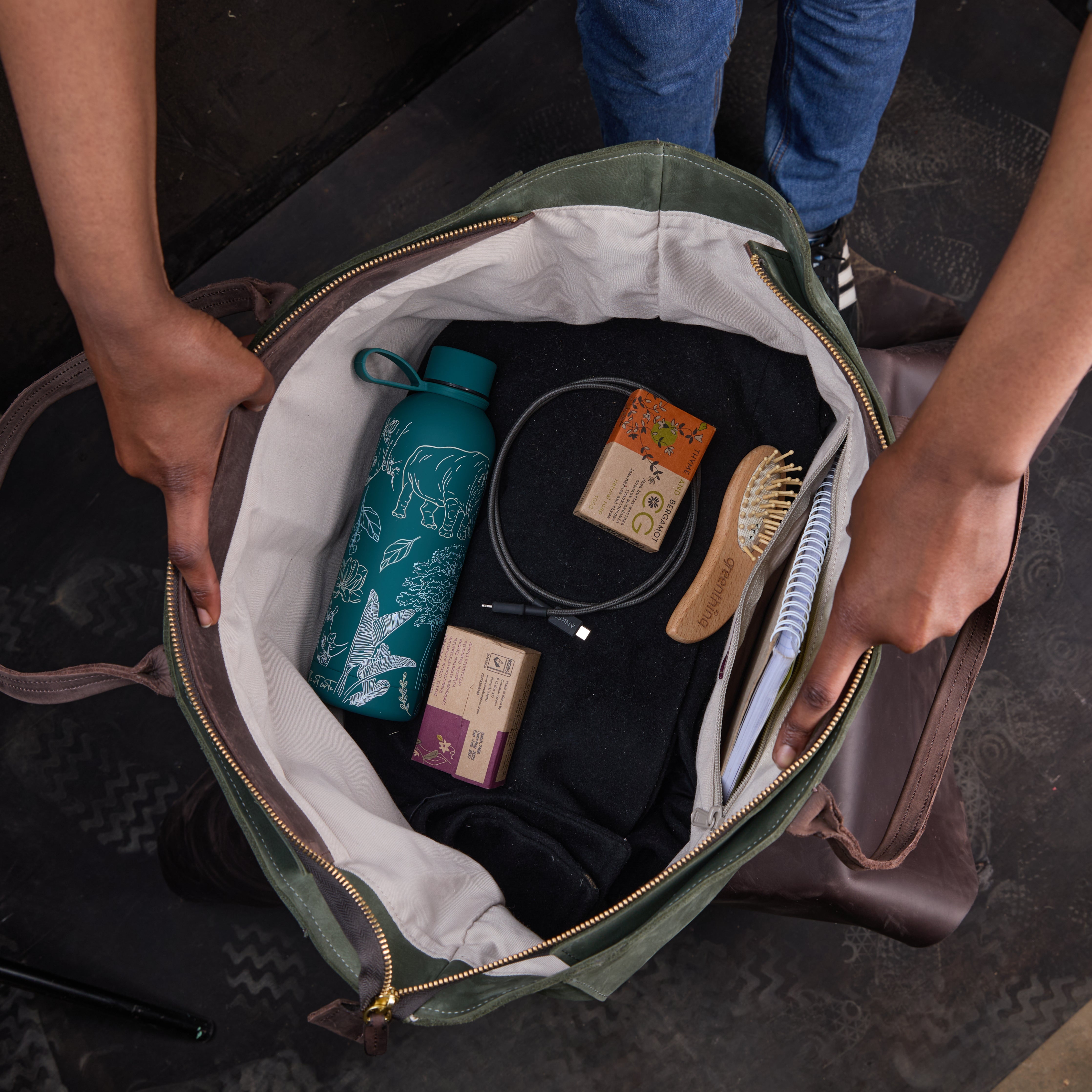 Suede Faith Weekender