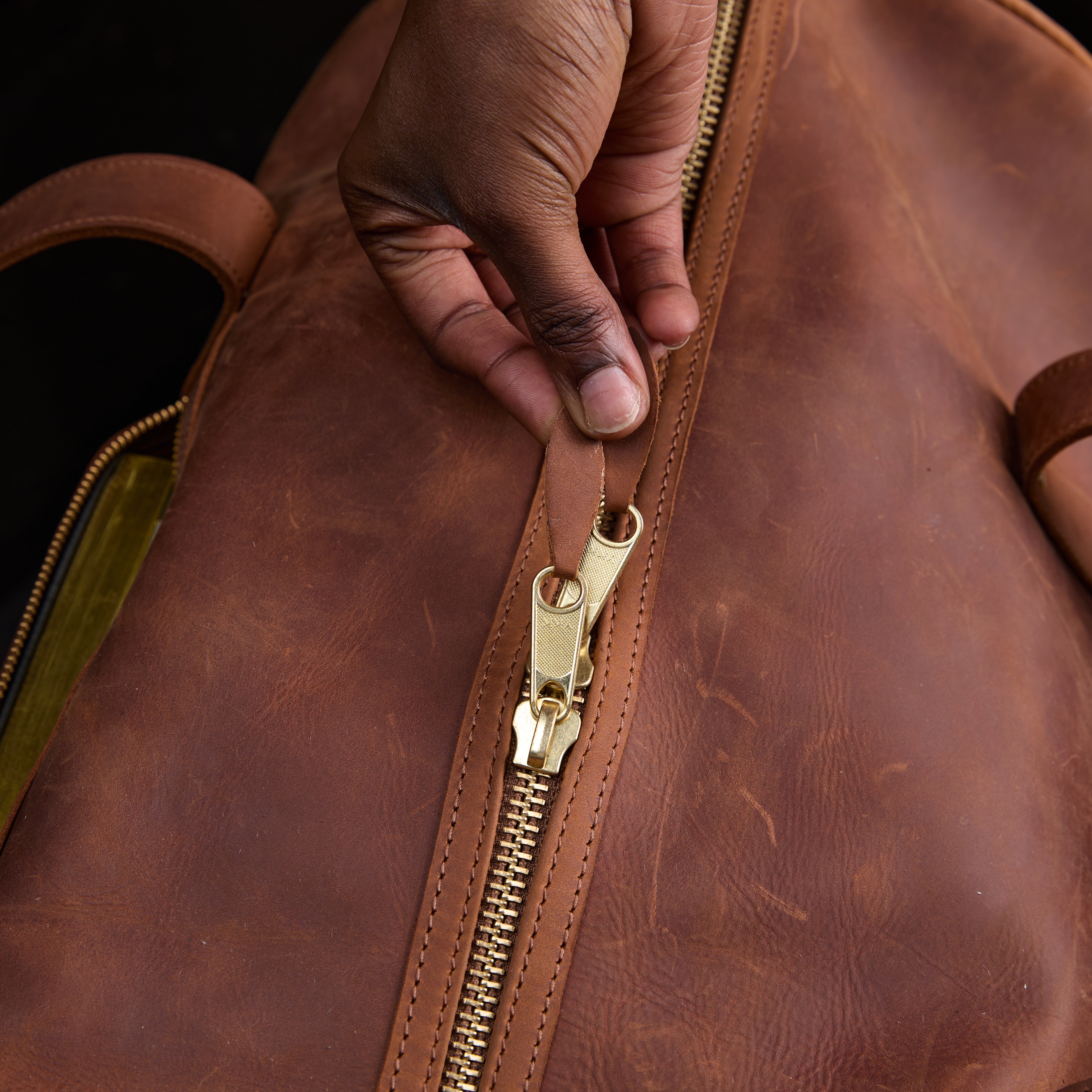 Pull-up Leather Explorer Duffle