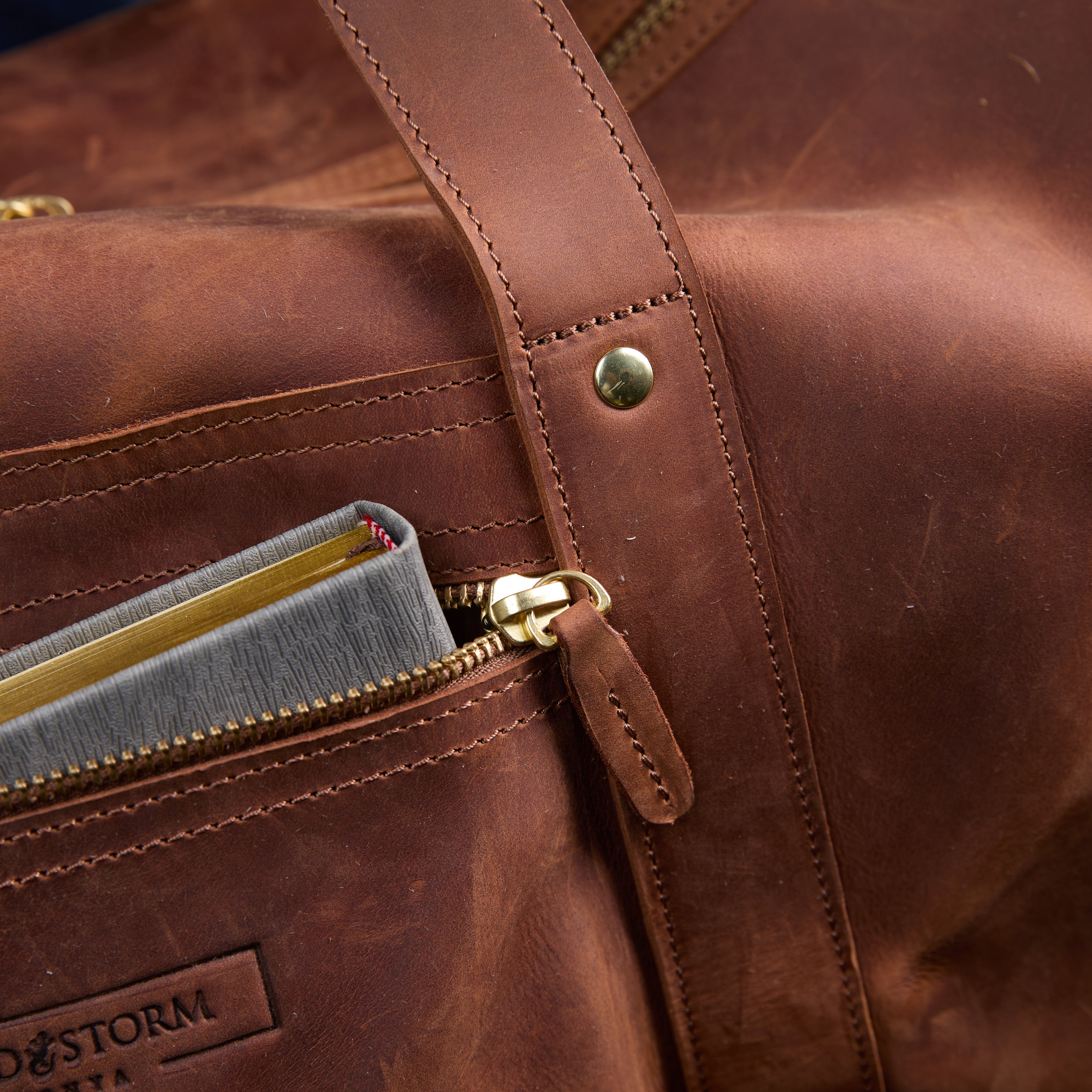 Pull-up Leather Explorer Duffle