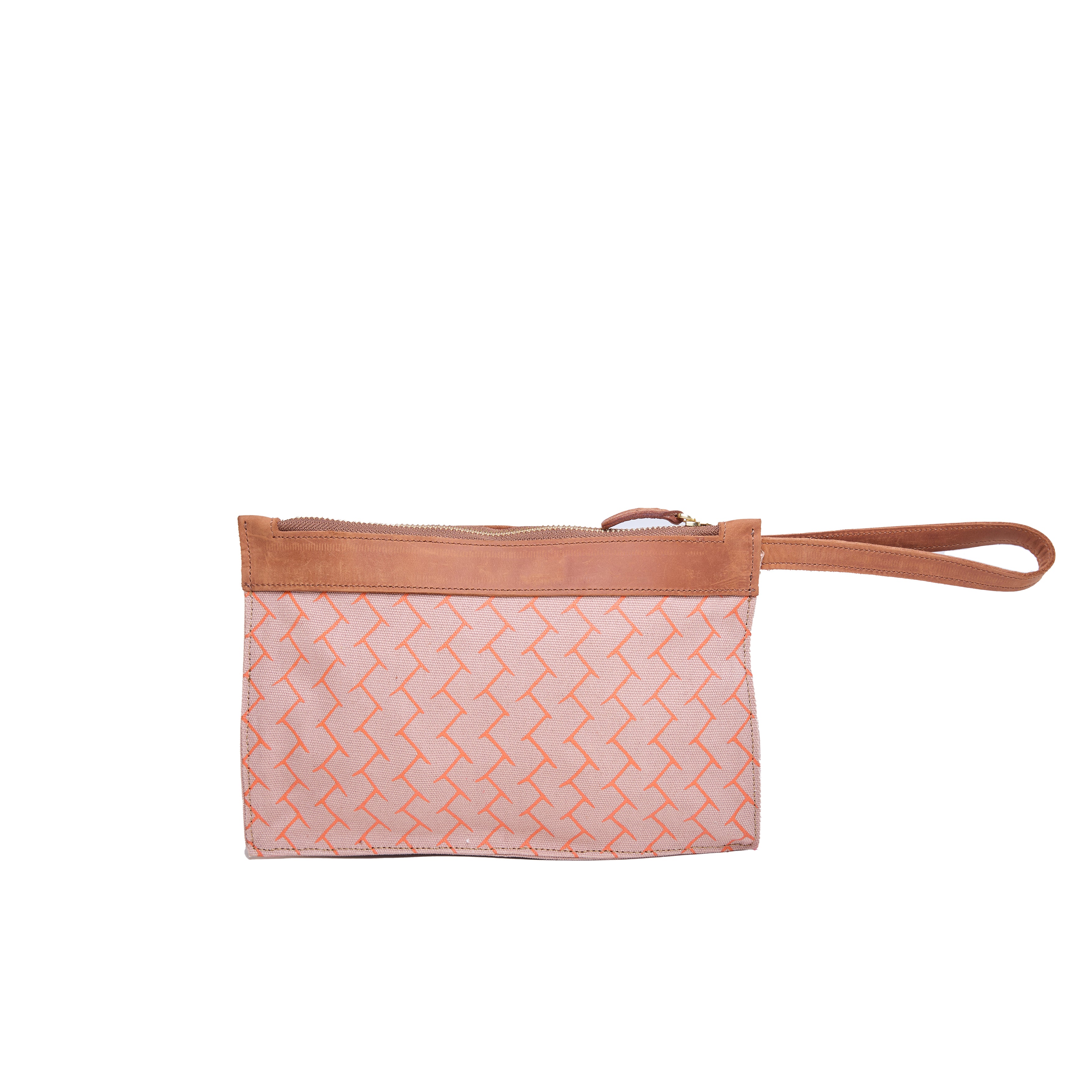 Canvas Agnes Woven Print Pouch