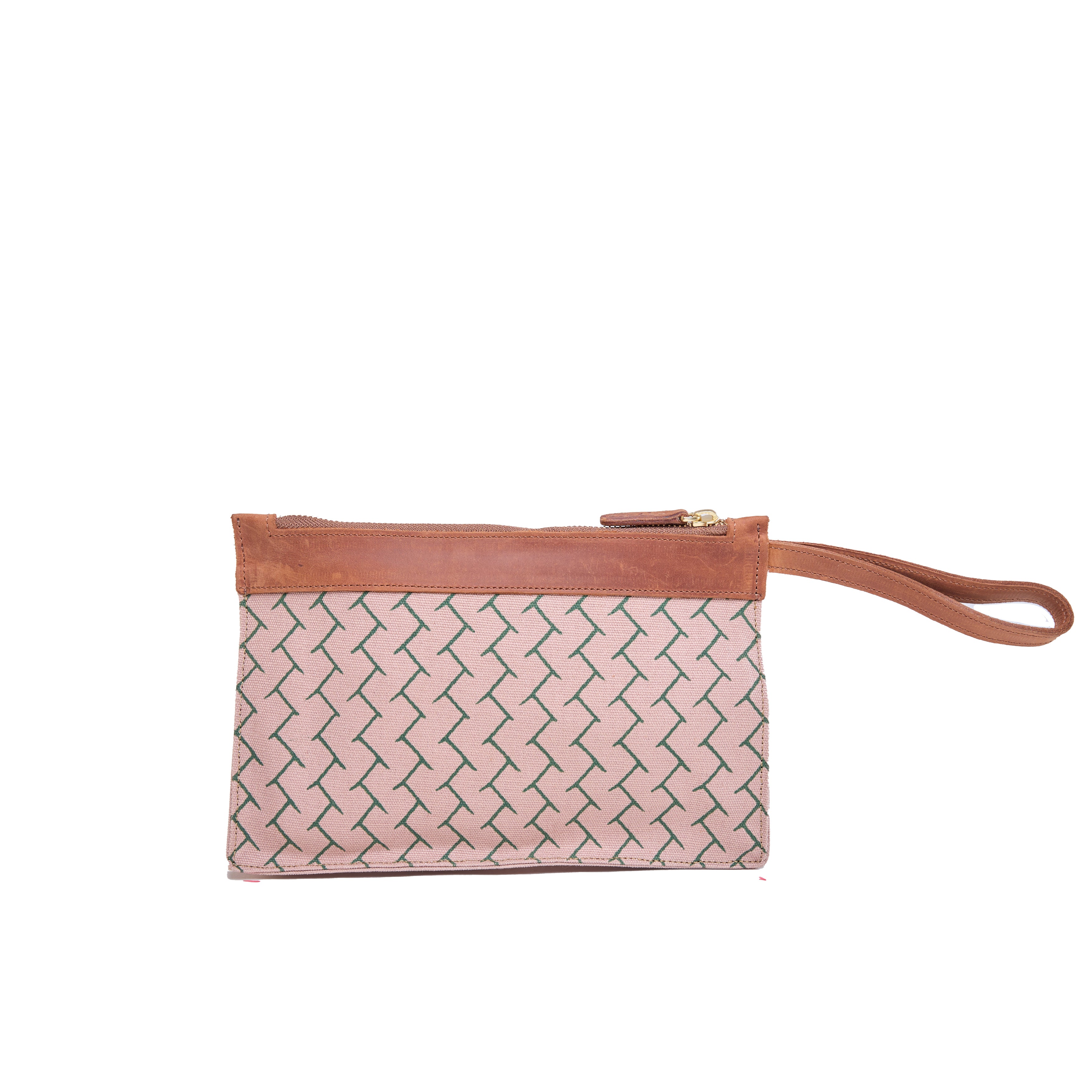 Canvas Agnes Woven Print Pouch