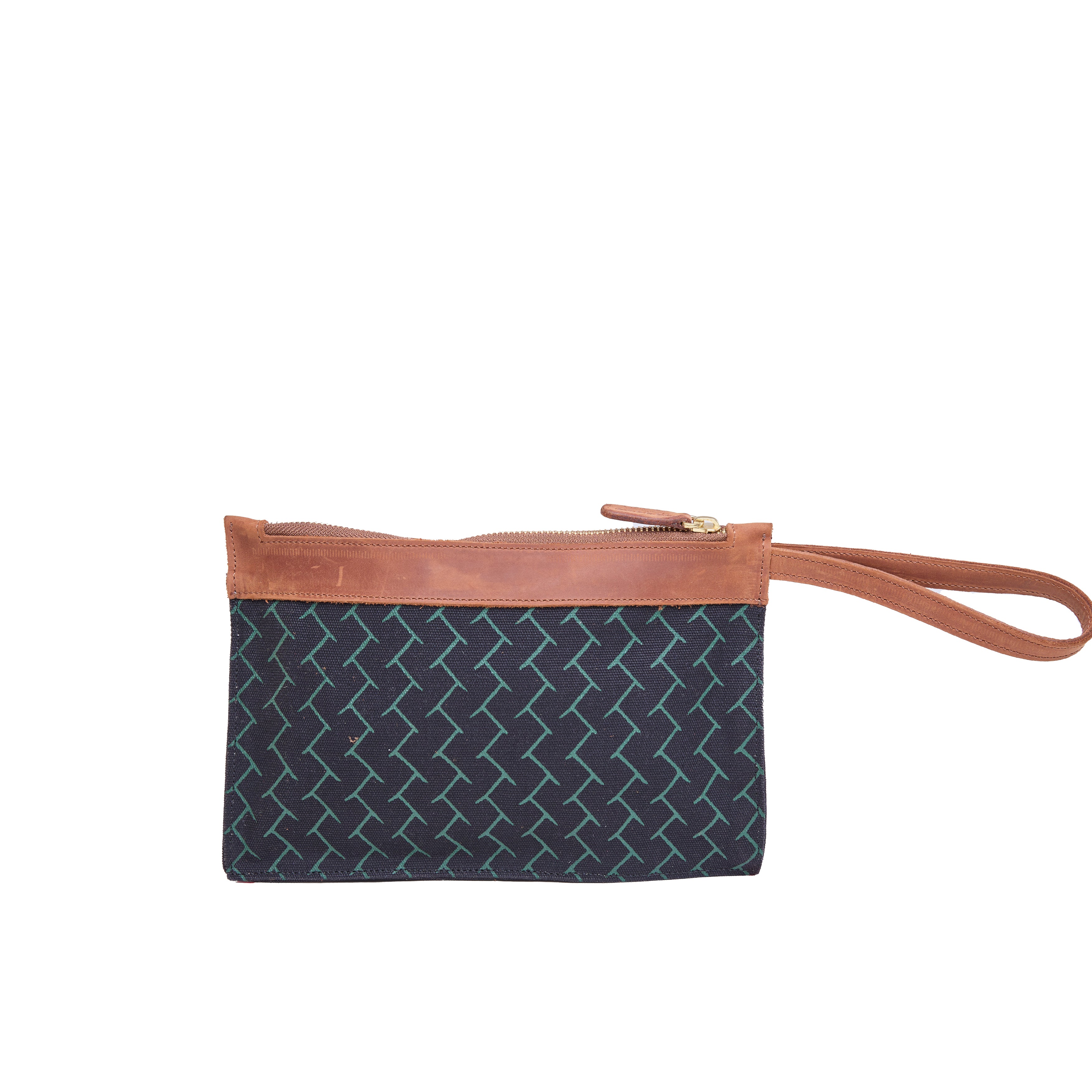 Canvas Agnes Woven Print Pouch