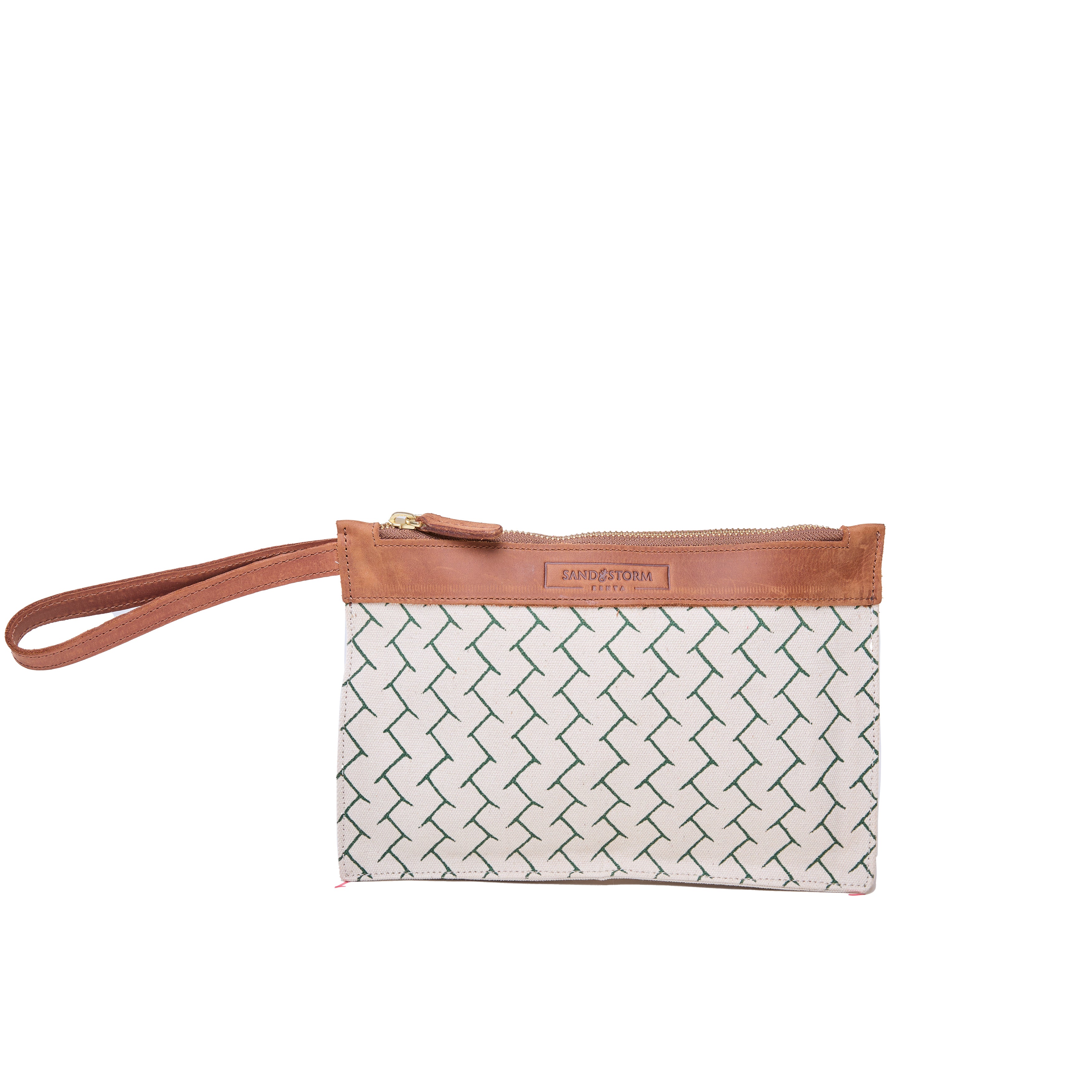 Canvas Agnes Woven Print Pouch