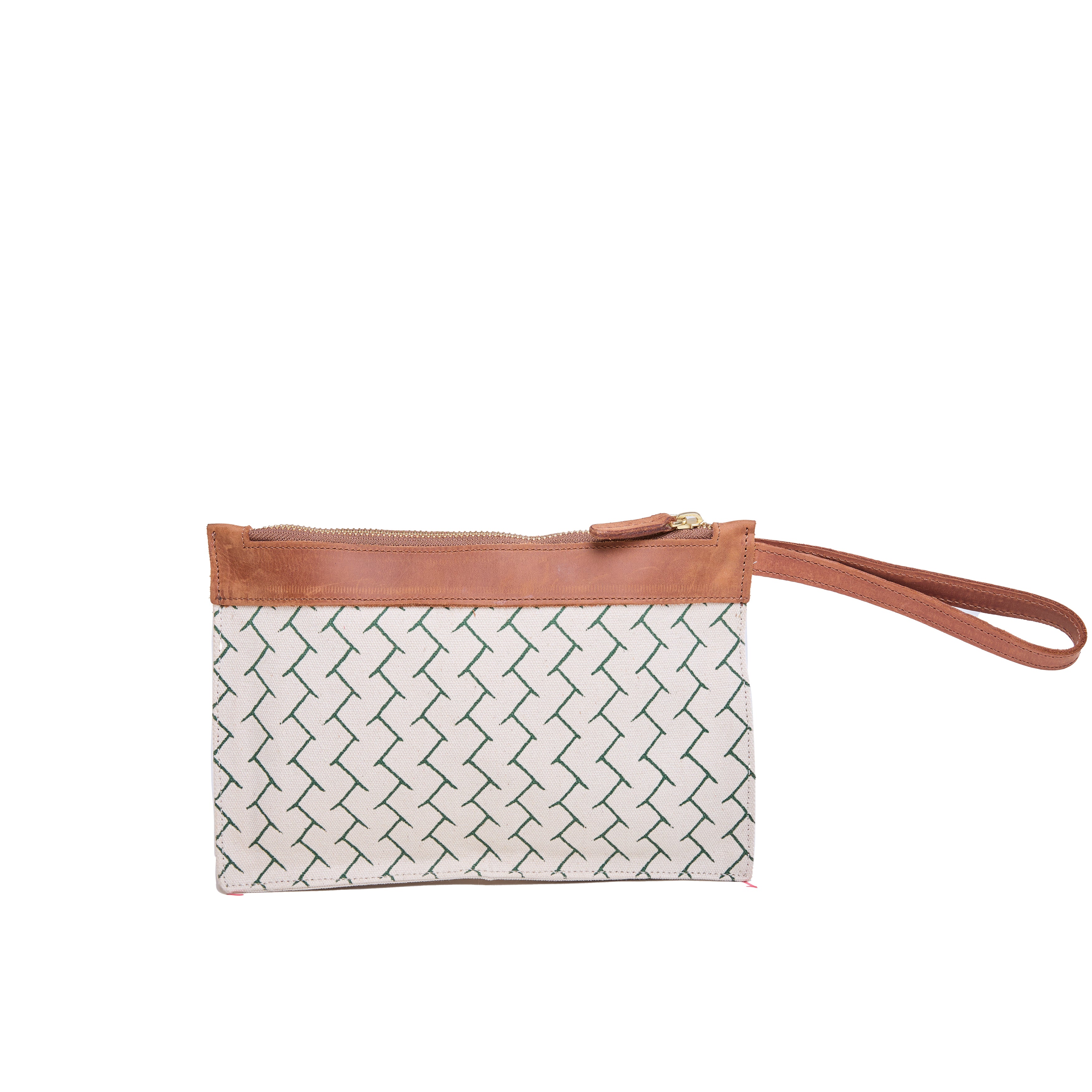 Canvas Agnes Woven Print Pouch