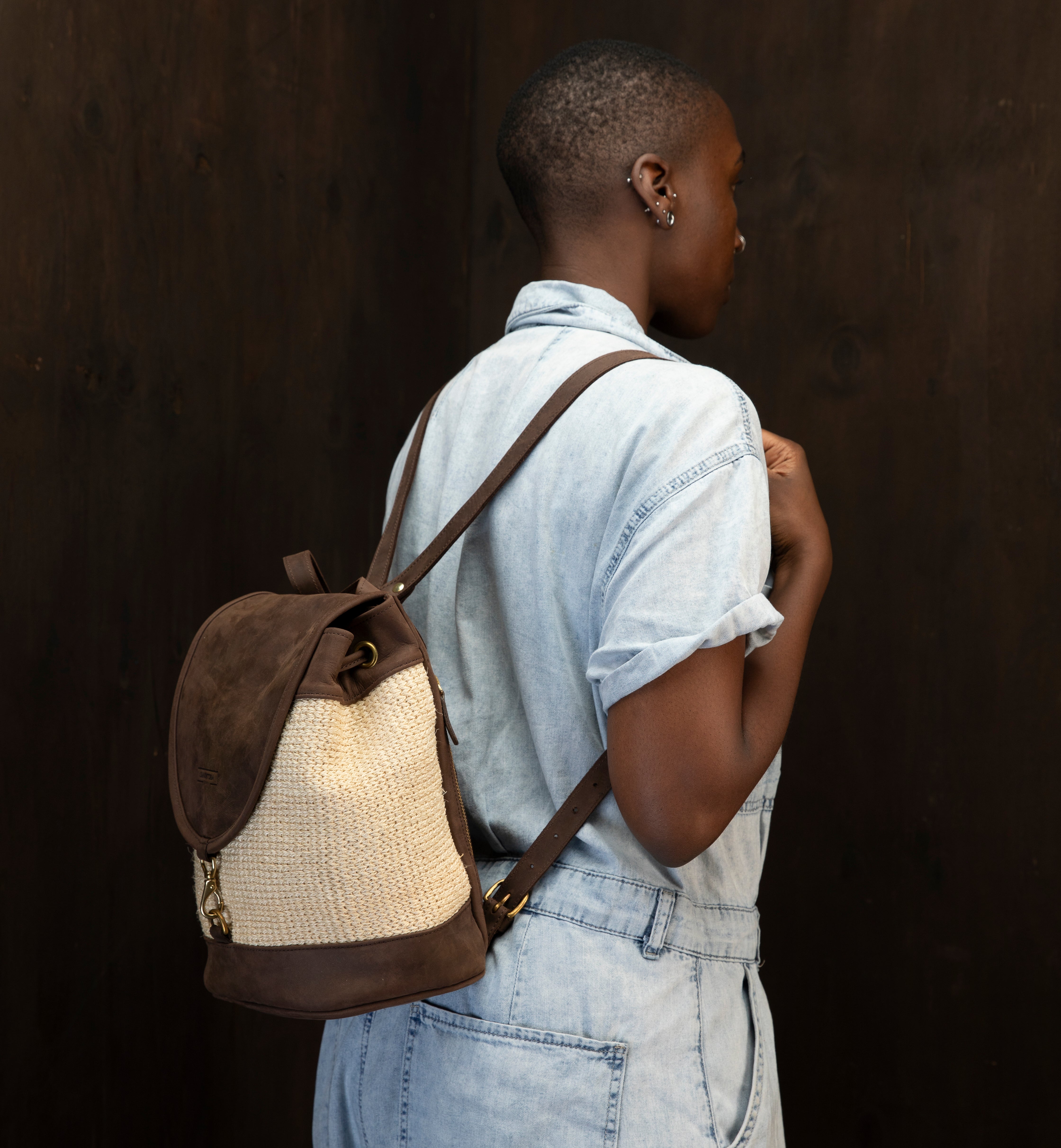 Sisal Woven Cecilia Backpack